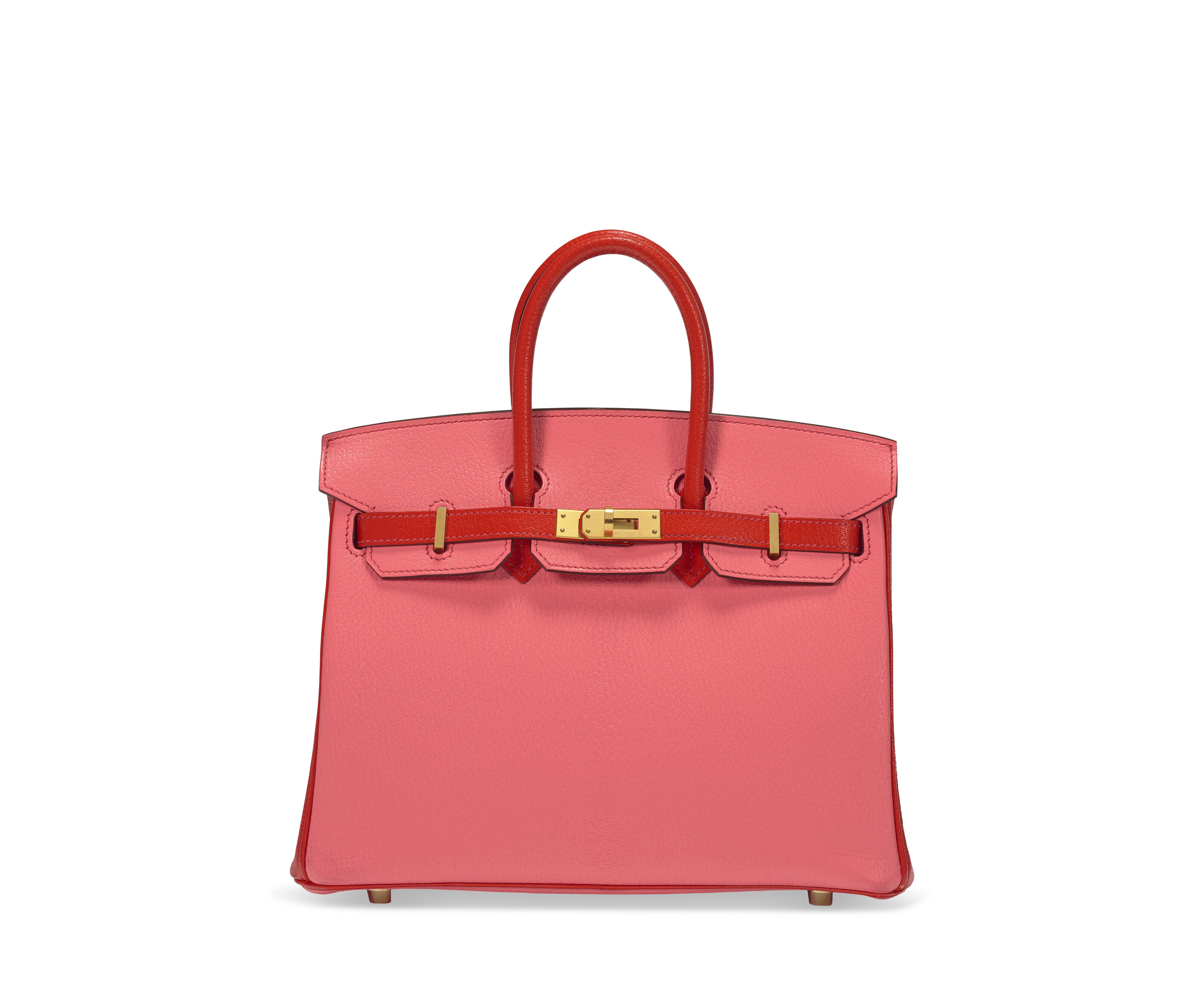 A ROSE AZALEE SWIFT LEATHER BIRKIN 25 WITH GOLD HARDWARE HERMES 2017 Christie s