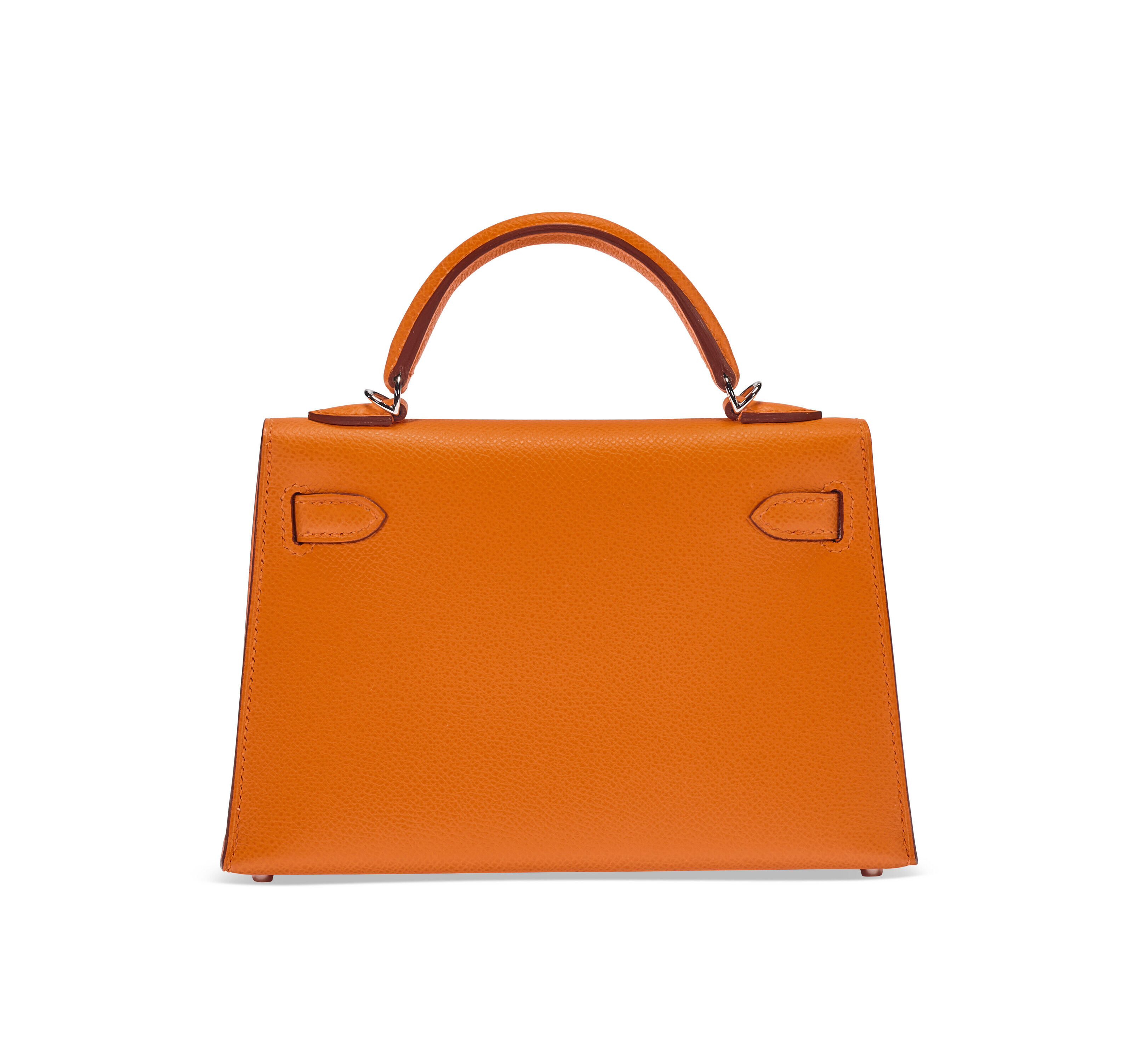 AN ORANGE H EPSOM LEATHER MINI KELLY 20 II WITH PALLADIUM HARDWARE
