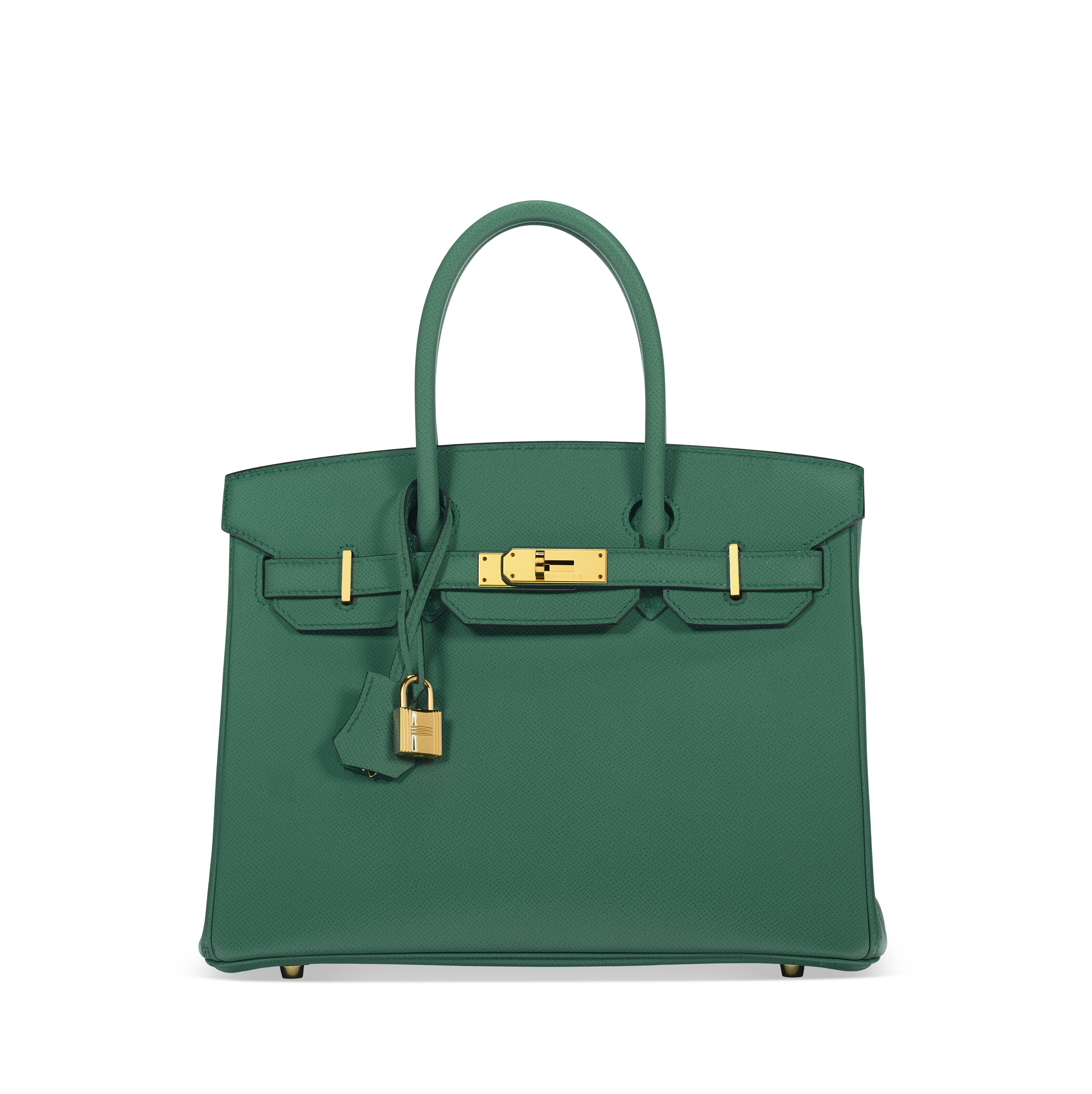 A VERT VERTIGO EPSOM LEATHER BIRKIN 30 WITH GOLD HARDWARE HERMES 2018 Christie s
