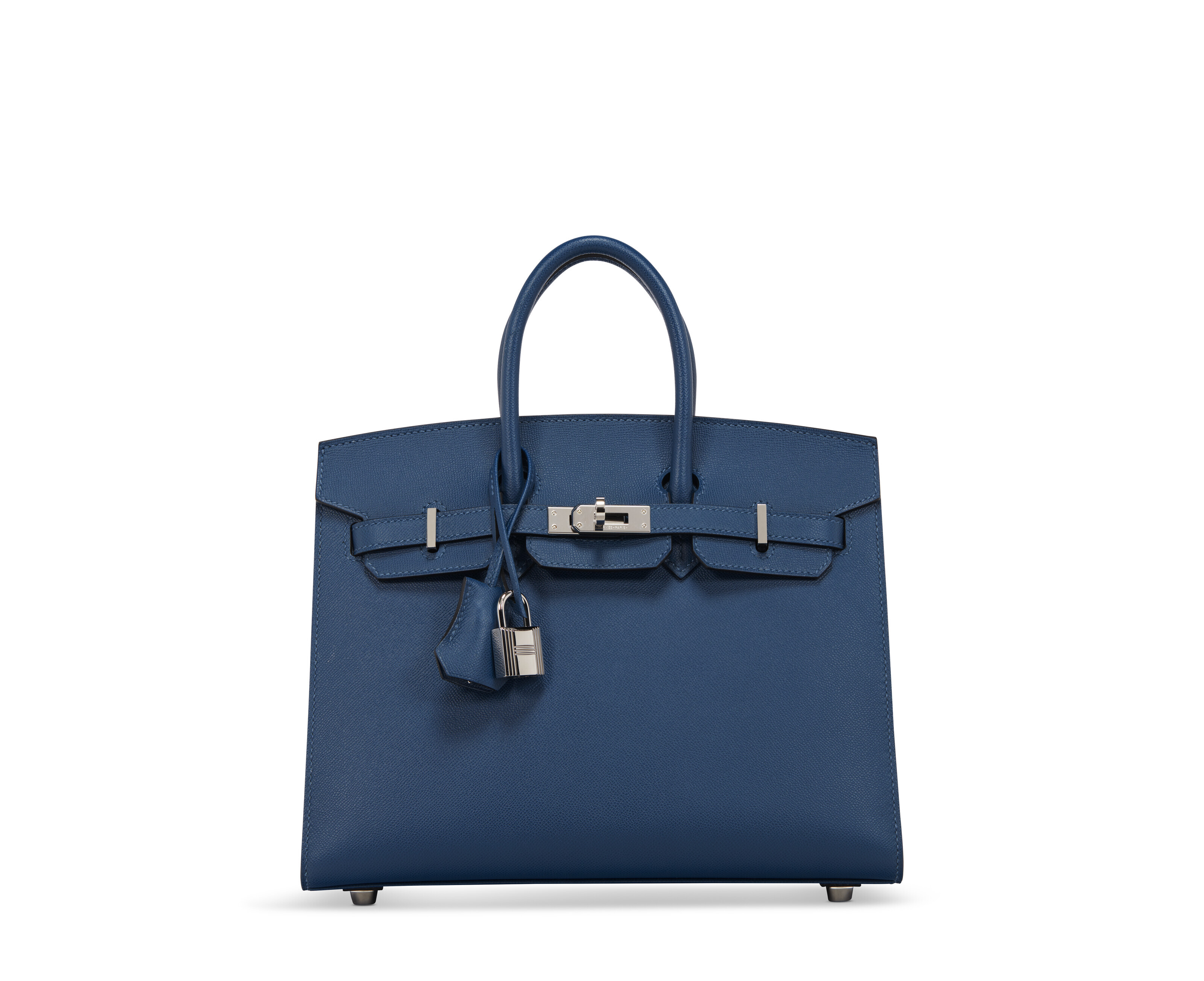 Hermes Kelly bag 25 Sellier Deep blue Epsom leather Gold hardware