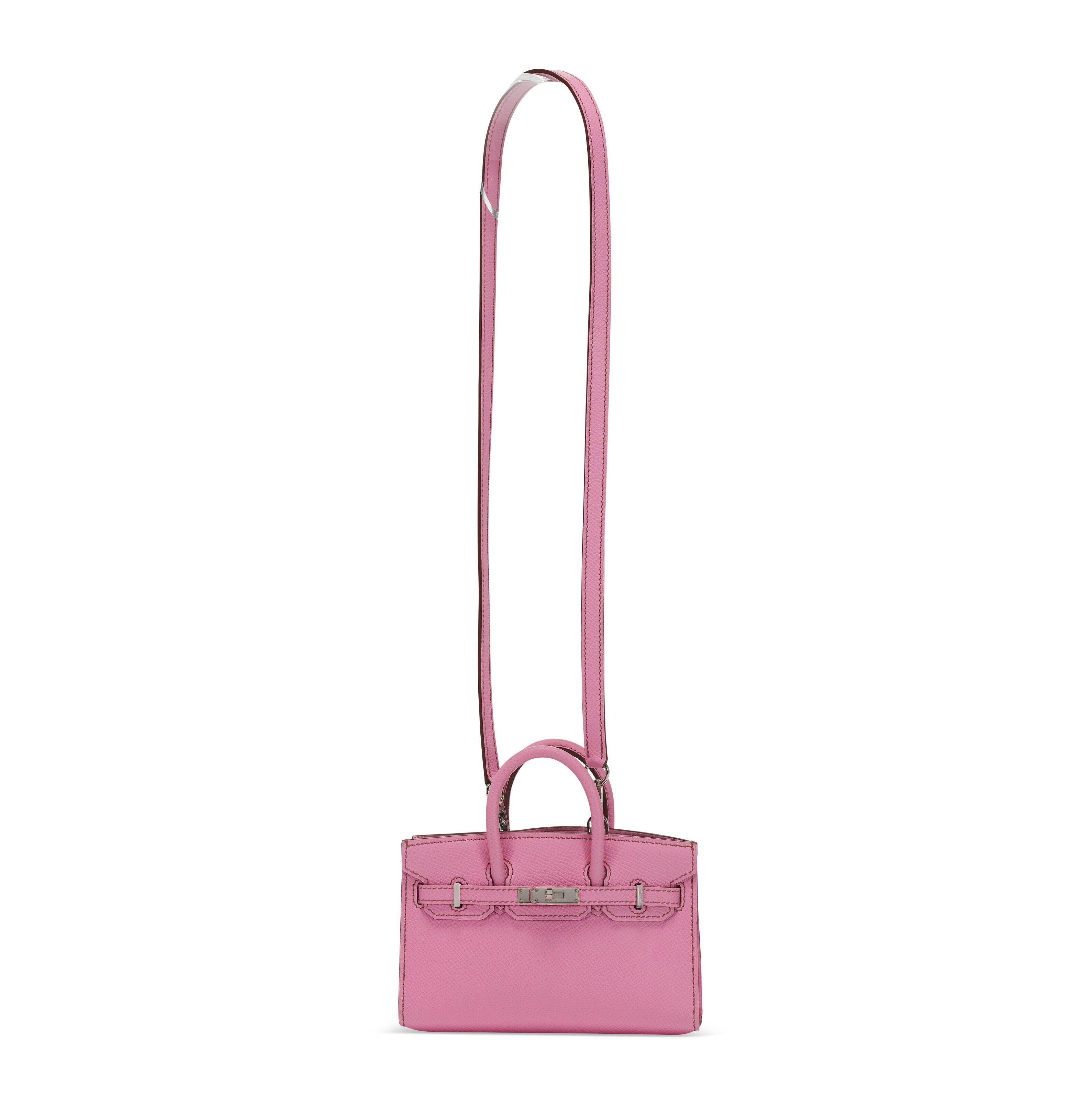 A LIMITED EDITION CANDY COLLECTION PINK 5P EPSOM LEATHER MICRO MINI BIRKIN WITH PALLADIUM HARDWARE HERMES 2011 Christie s