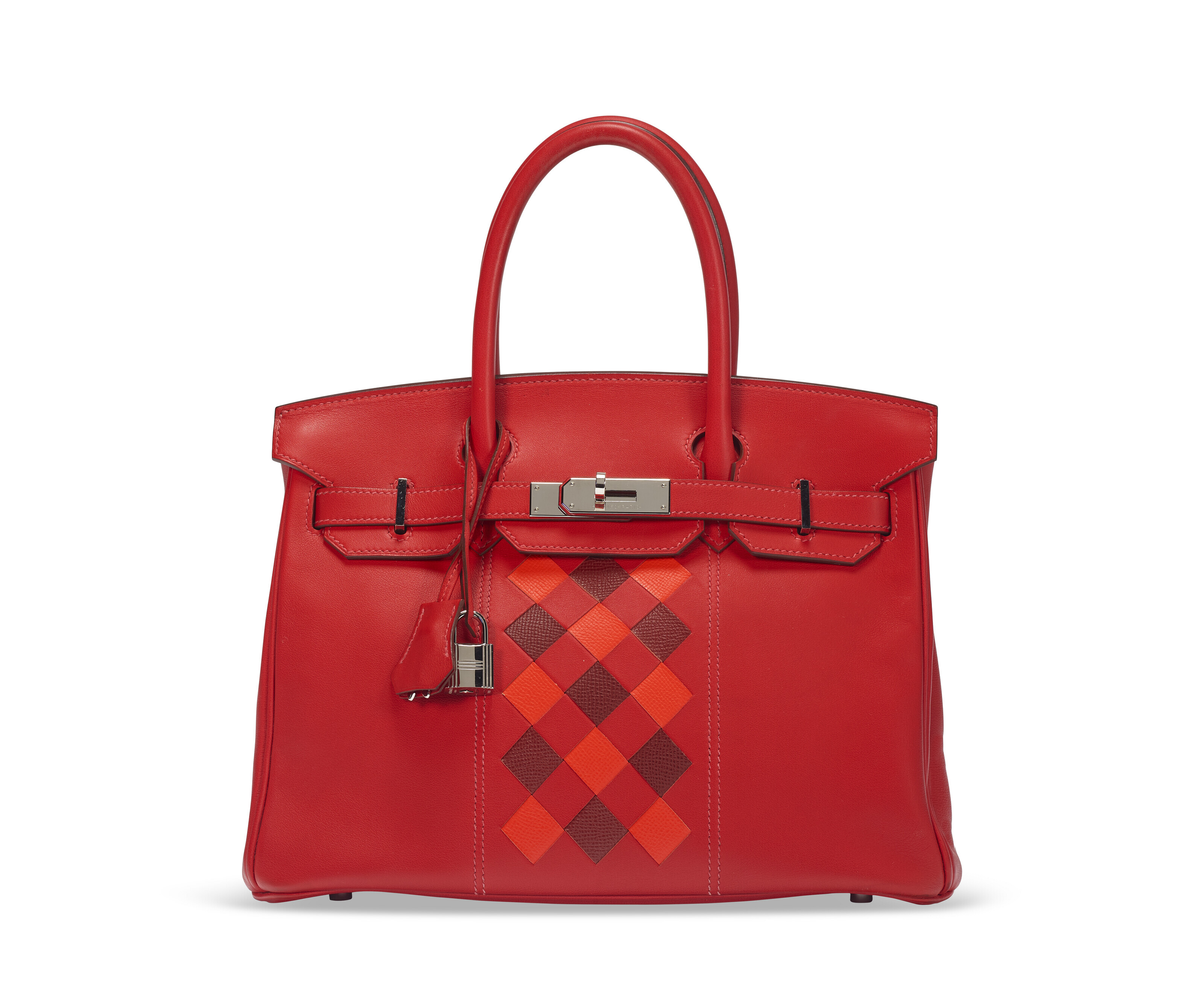A VERMILLION GULLIVER LEATHER BIRKIN 30 WITH GOLD HARDWARE