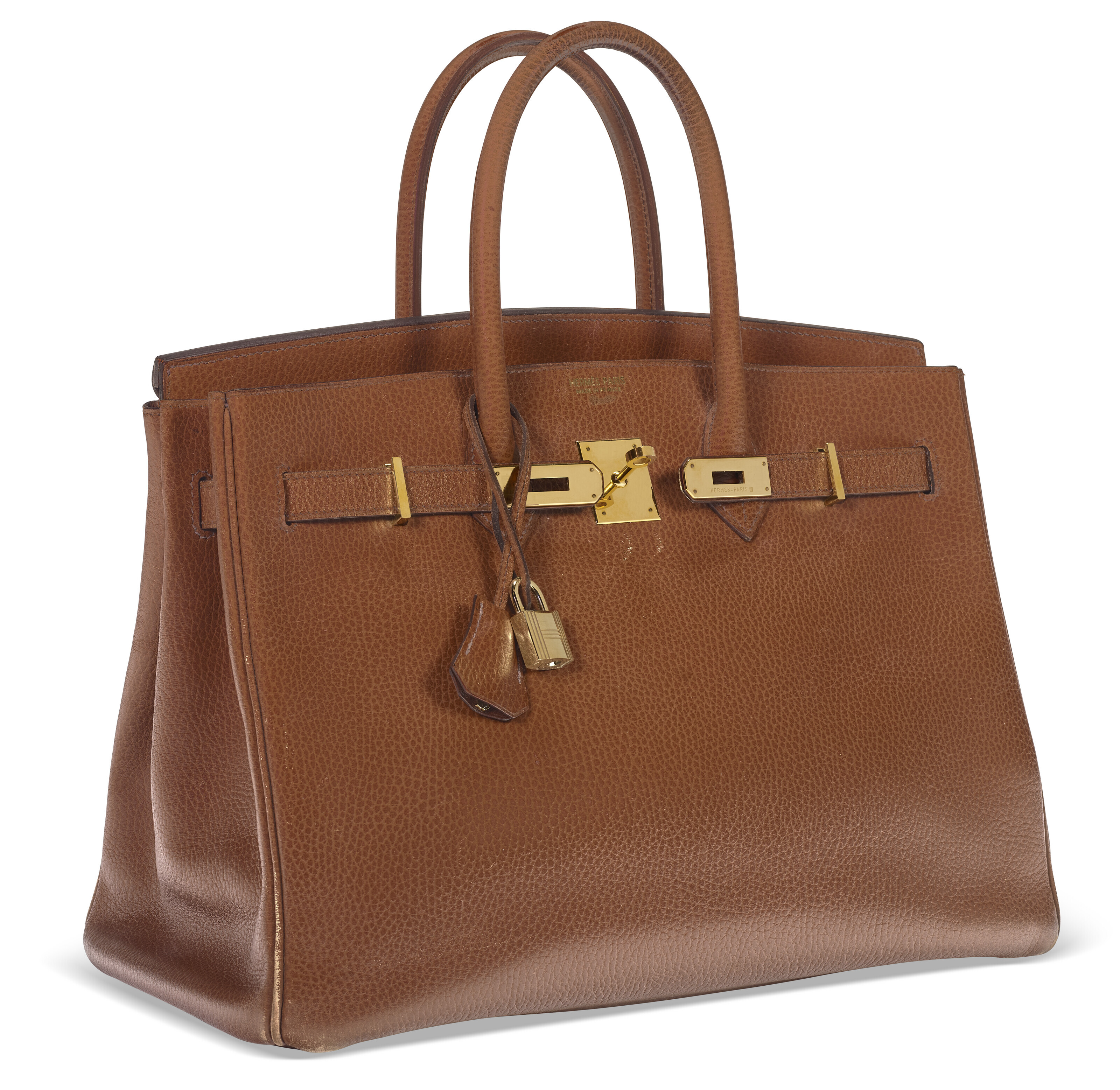 A SHOOTING STAR CHOCOLAT ARDENNES LEATHER BIRKIN 35 WITH GOLD