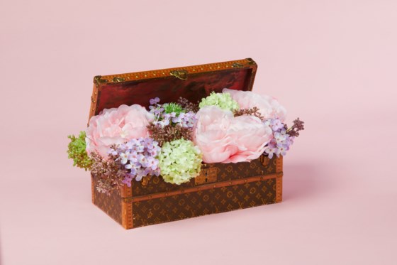 Sold at Auction: A Louis Vuitton mini Malle Fleurs Trunk, modern