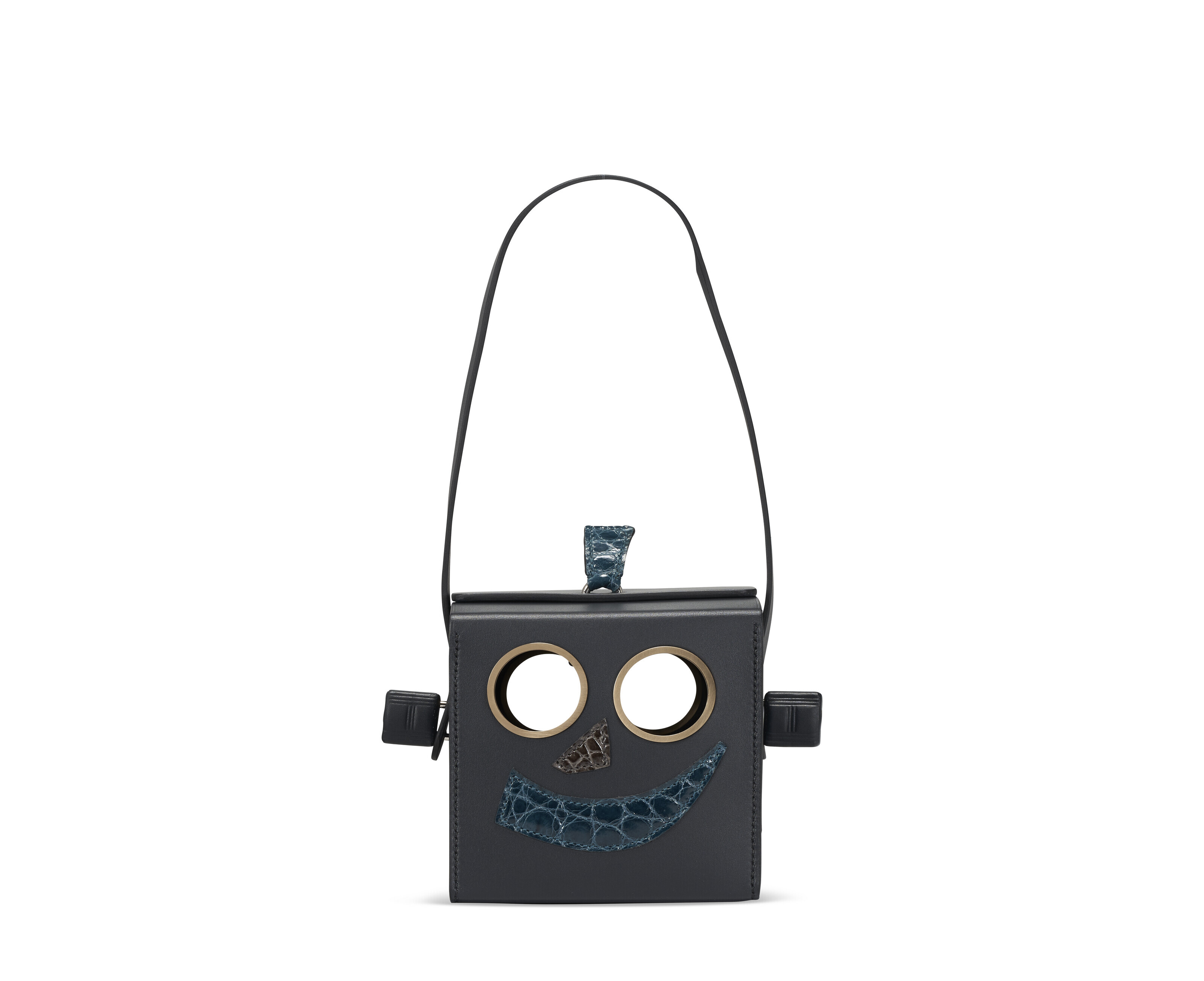 A PETIT H BLEU INDIGO, GRAPHITE & COLVERT HUNTER LEATHER AND
