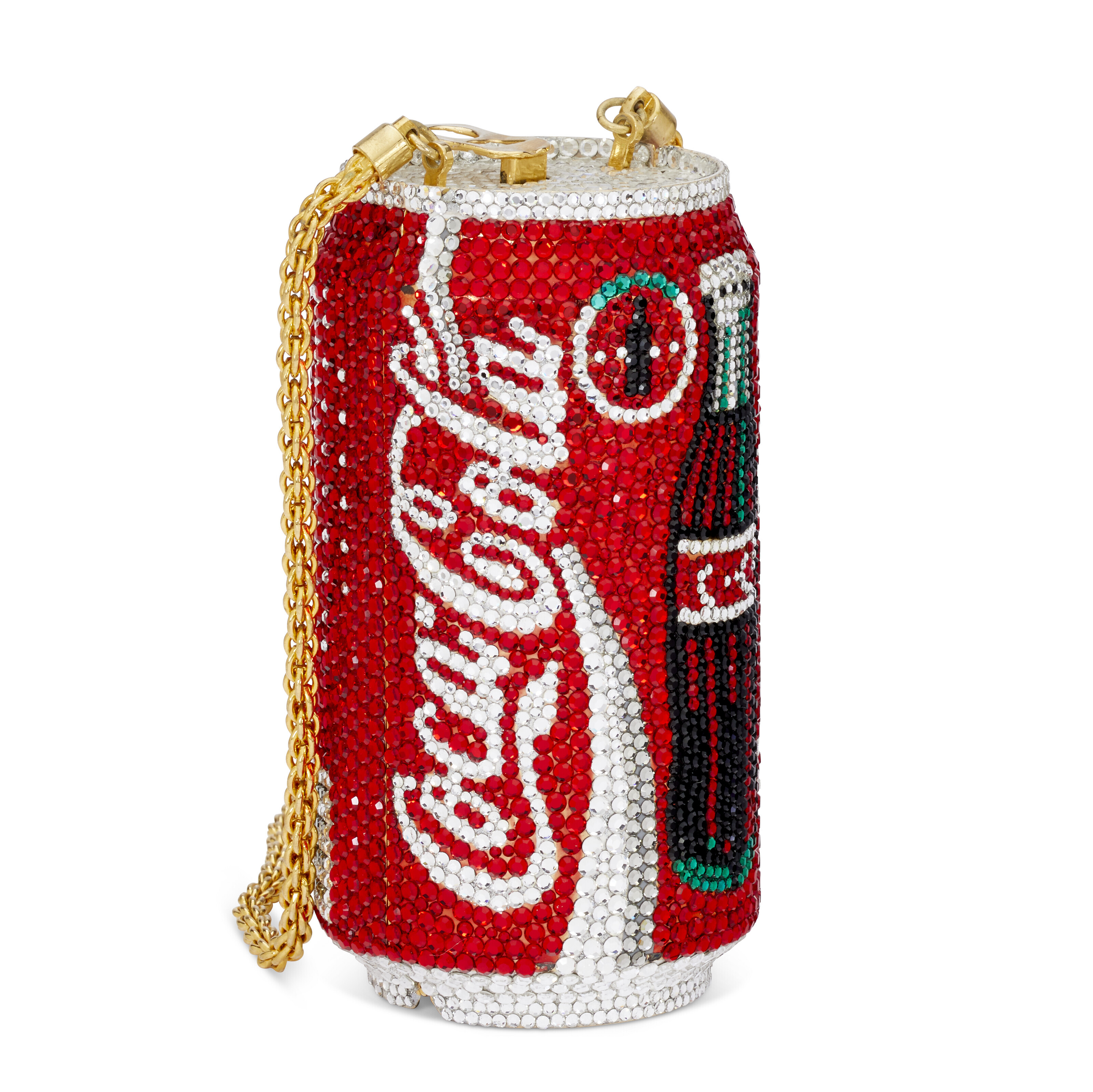 A RED & BLACK CRYSTAL COCA-COLA CAN EVENING BAG, N. 222/2500