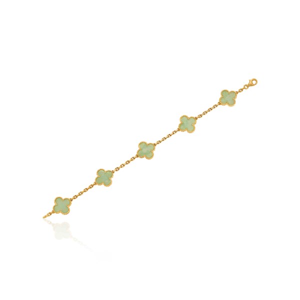 JADE 'VINTAGE ALHAMBRA' BRACELET, VAN CLEEF & ARPELS