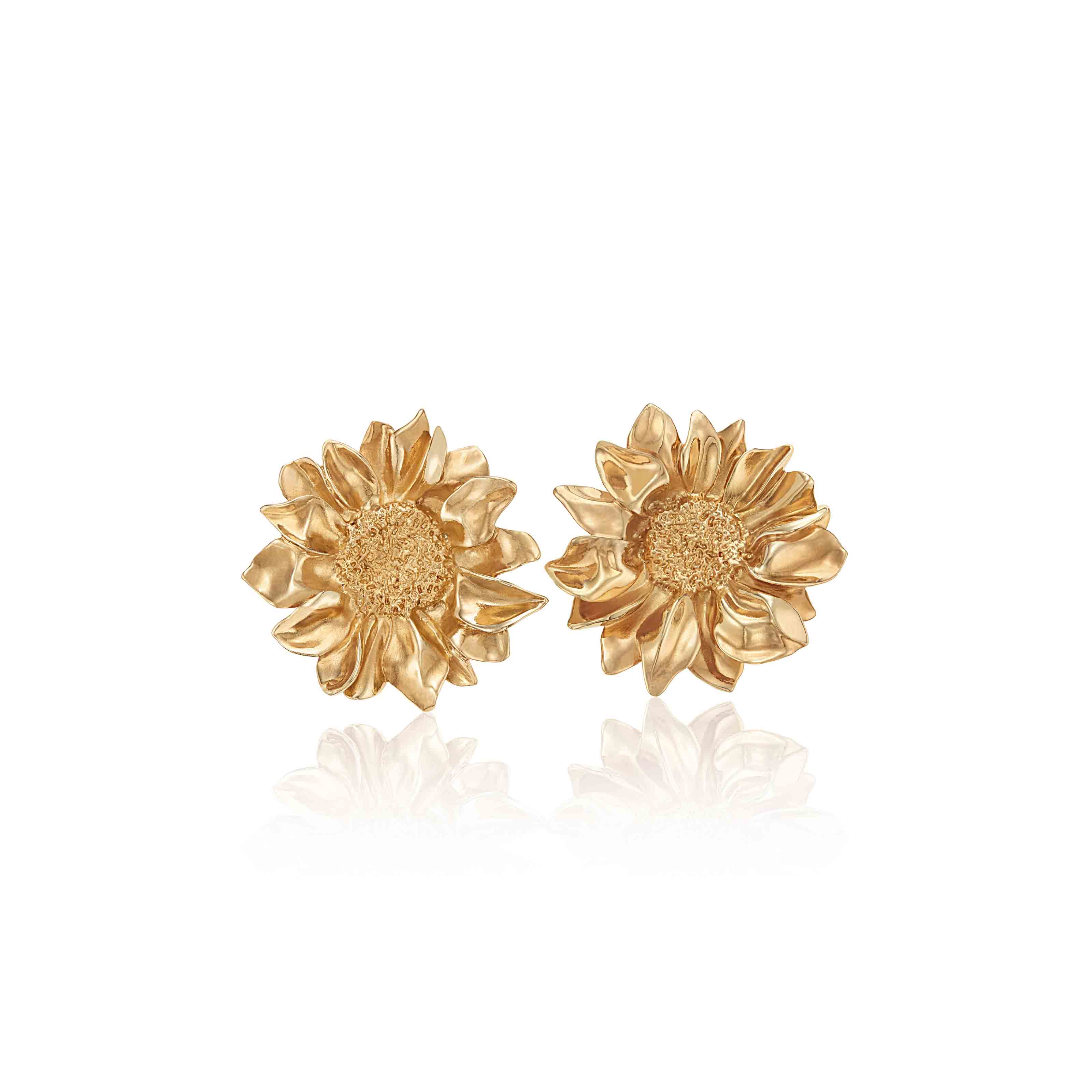 NO RESERVE JAR ALUMINUM SUNFLOWER EARRINGS, Christie’s