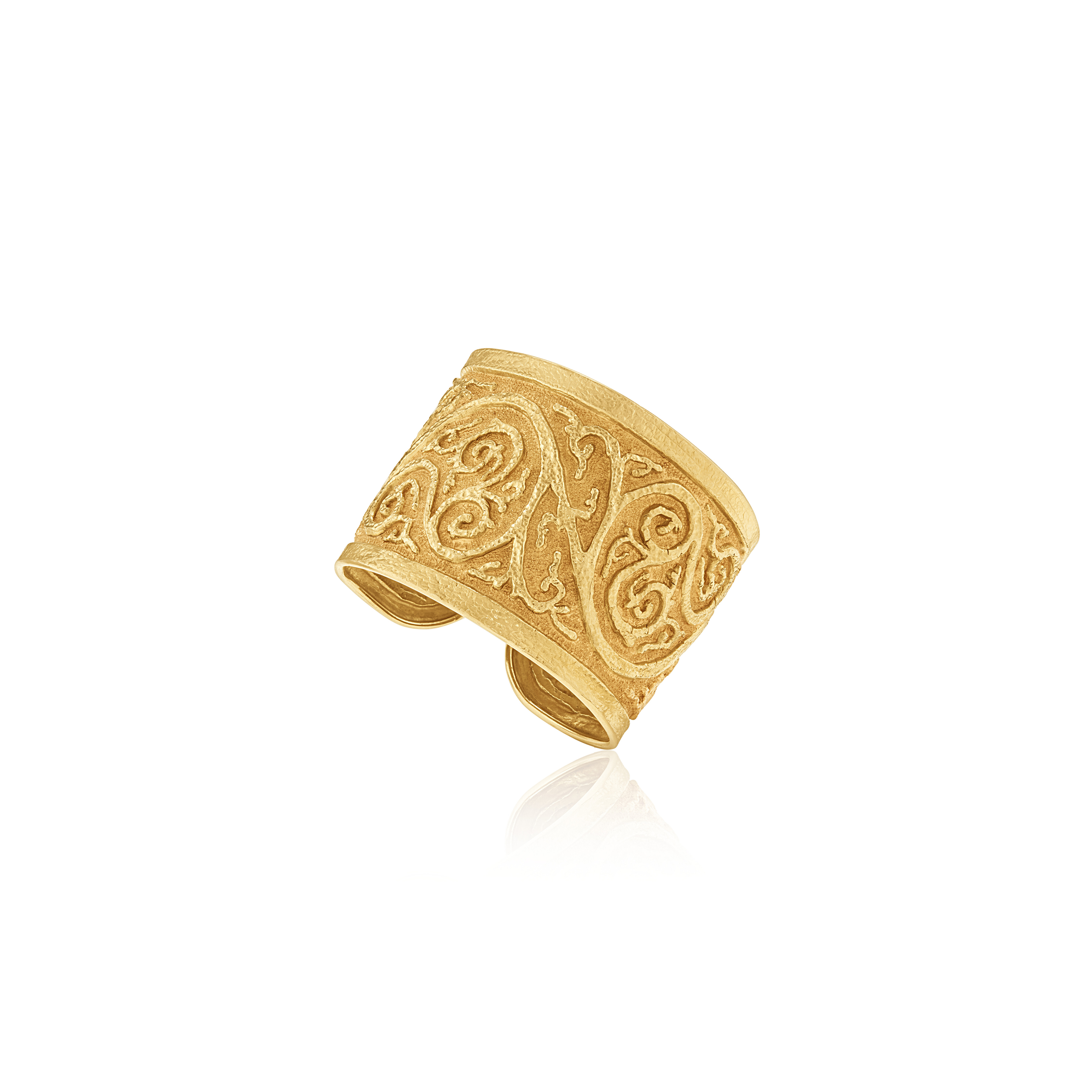 NO RESERVE ILIAS LALAOUNIS GOLD CUFF BRACELET, Christie's