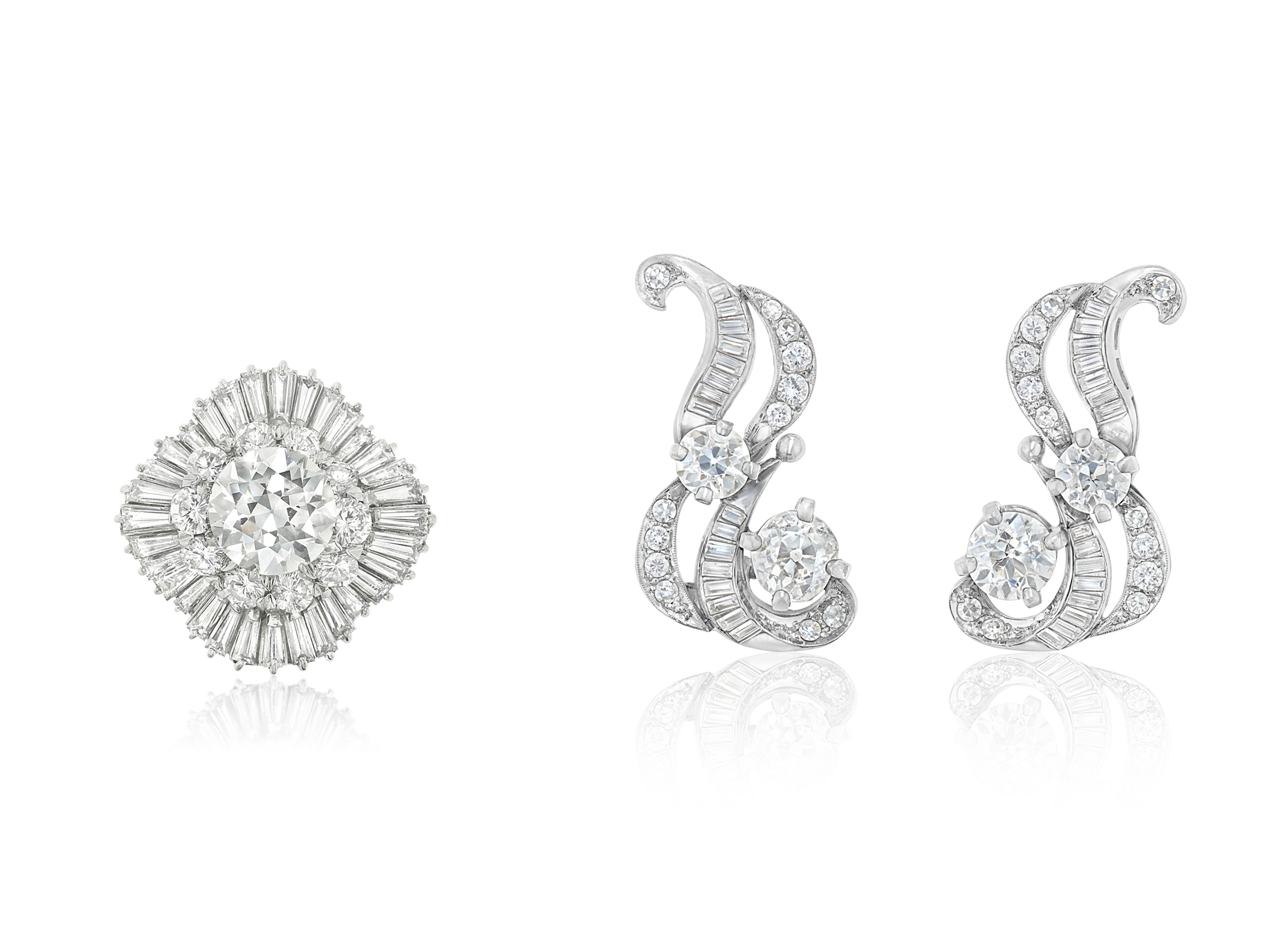 DIAMOND RING AND EARRINGS, | Christie’s