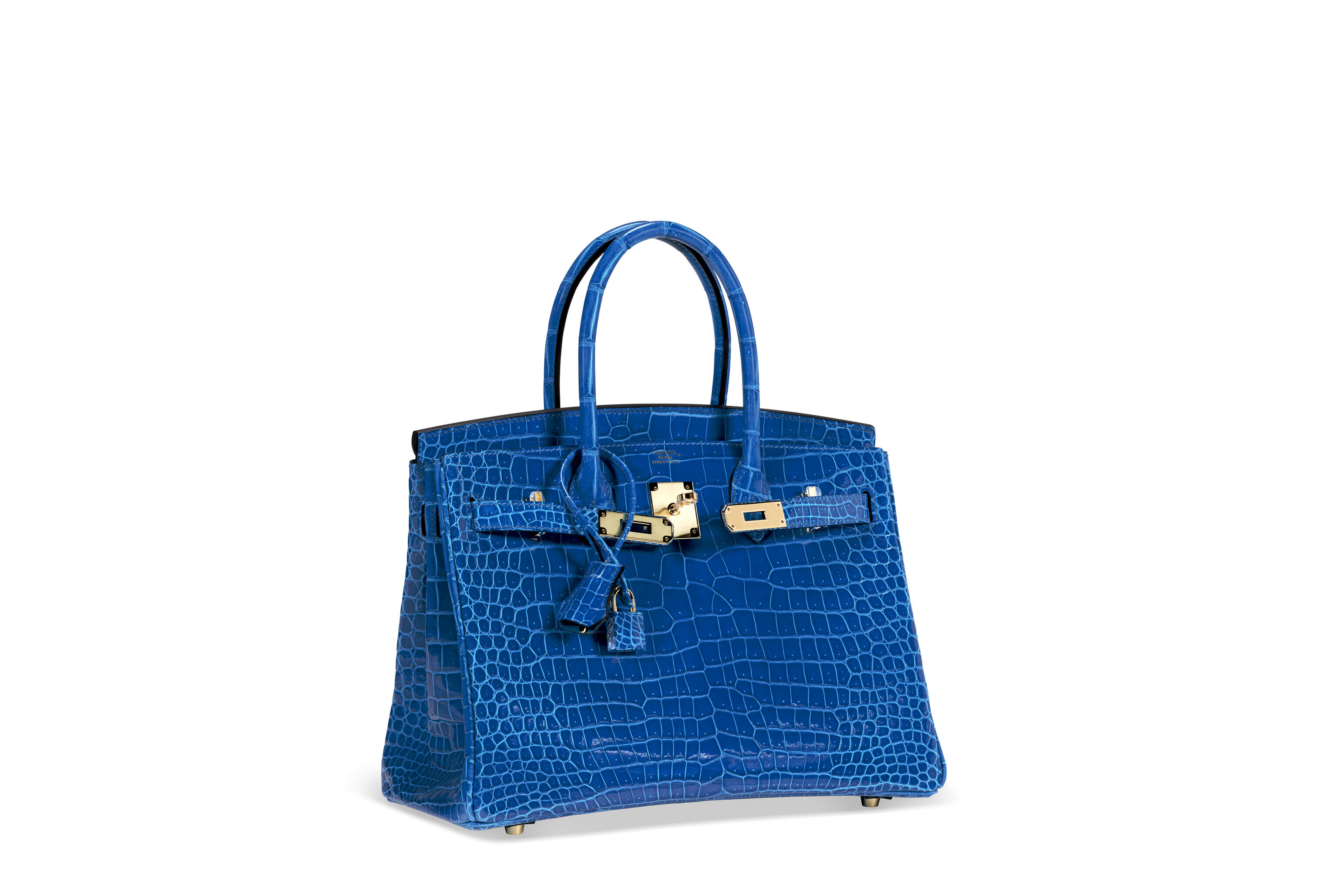 Crocodile Birkin Birkin 30 Price 2019 A CUSTOM MATTE MIMOSA BLEU