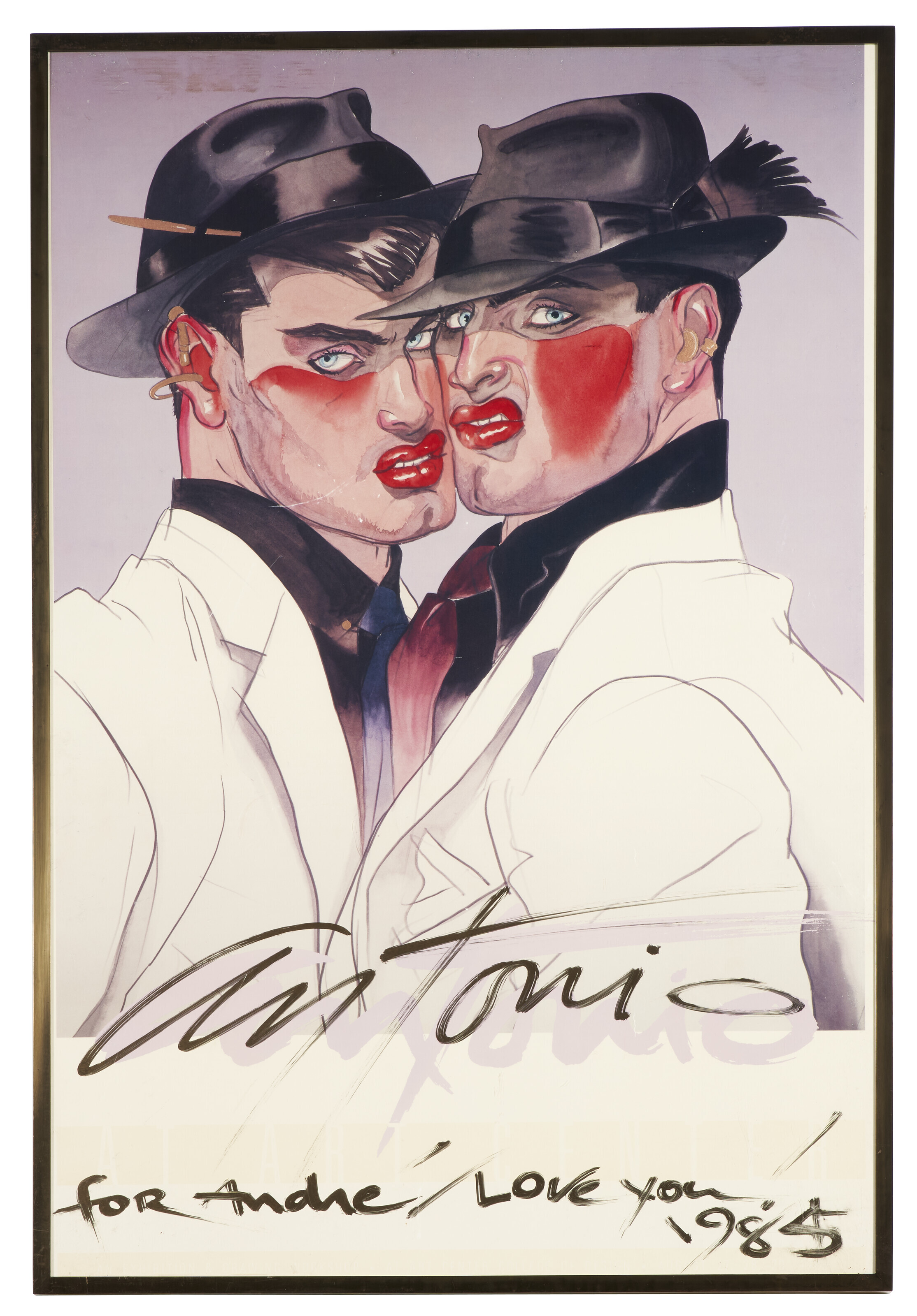ANTONIO LOPEZ (1944-1987), Untitled (Two Men in Hats) | Christie's