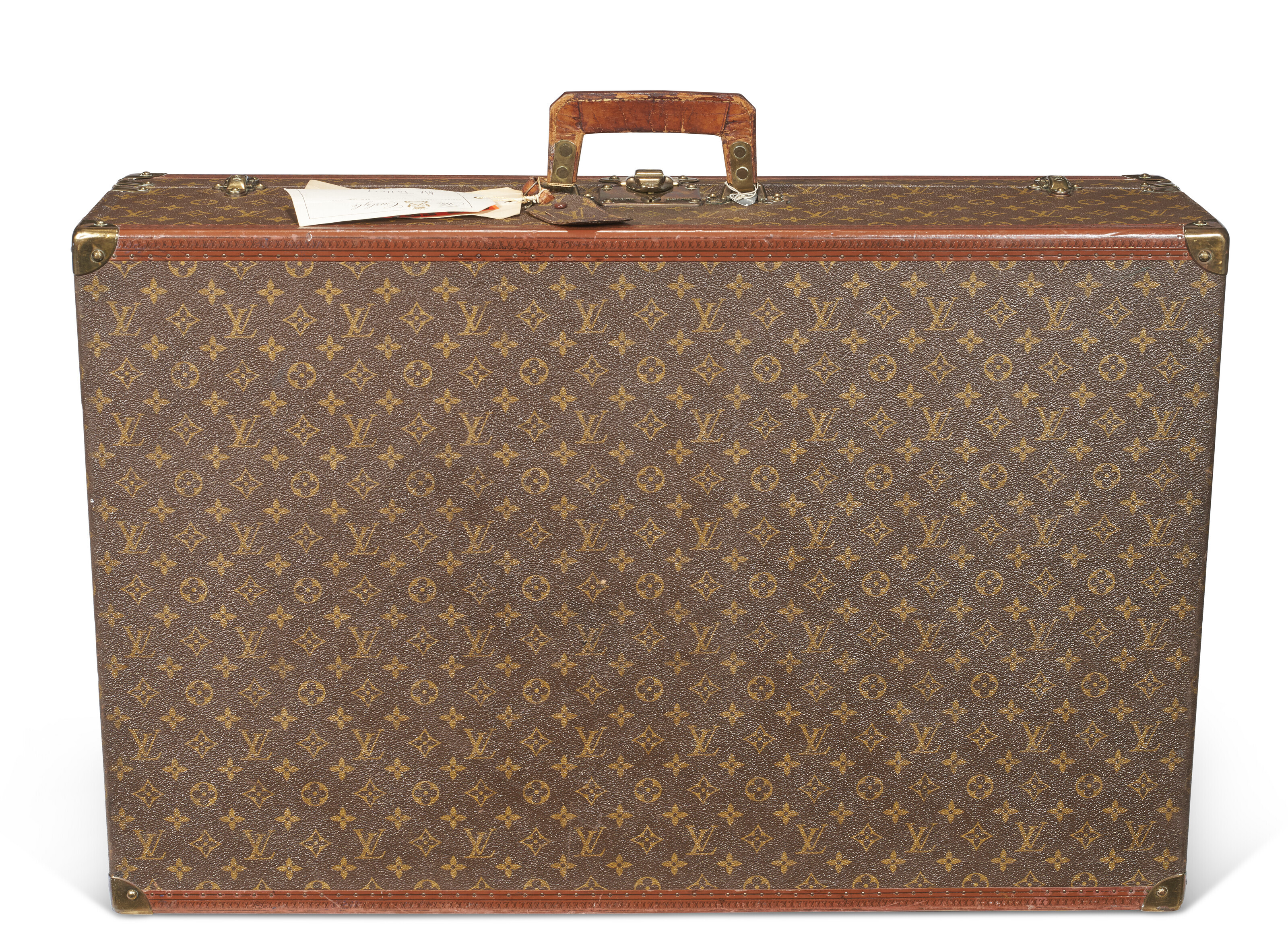 Vuitton キャリーケース A PERSONALIZED BROWN MONOGRAM CANVAS HARDSIDED SUITCASE, LOUIS