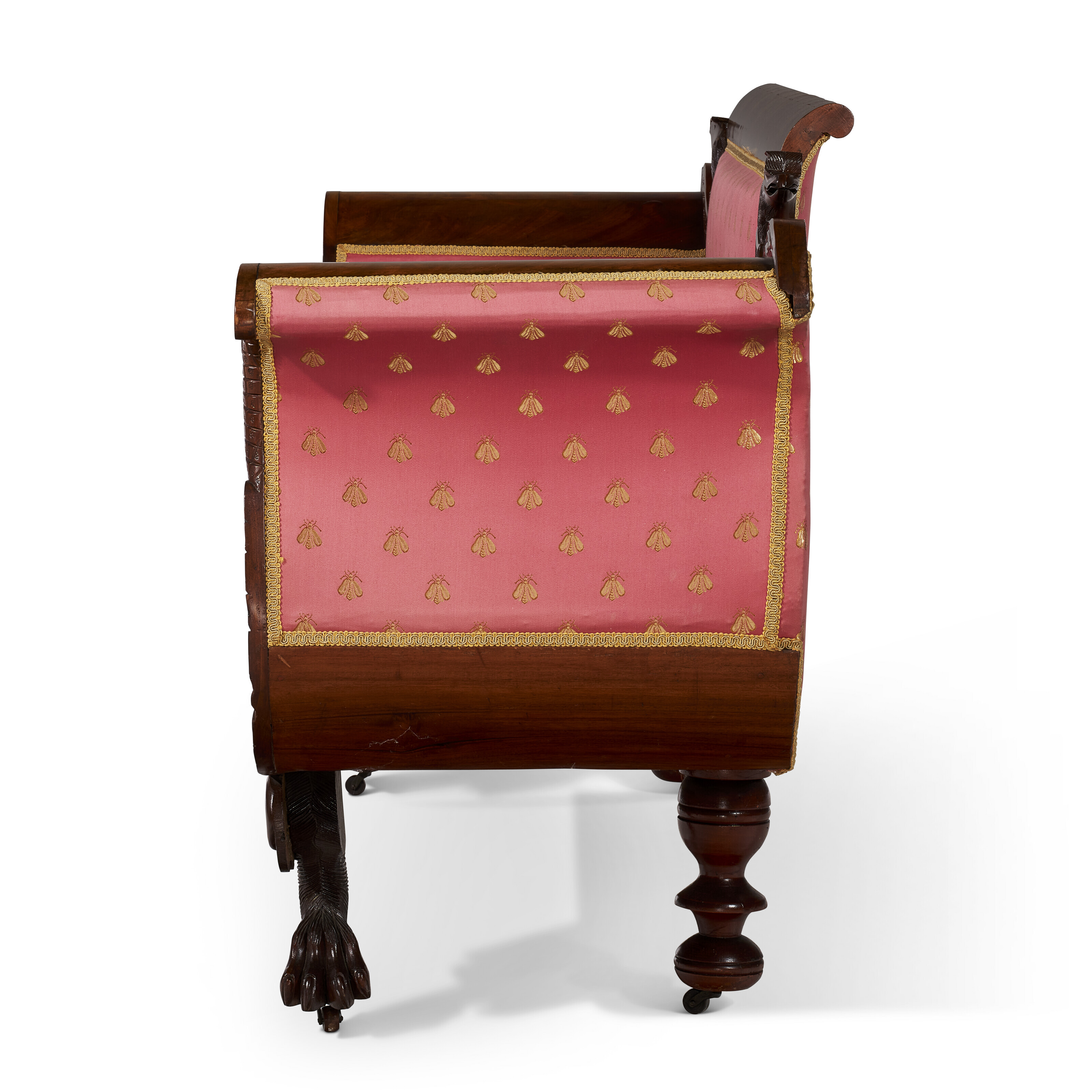 AN AMERICAN EMPIRE STYLE MAHOGANY SOFA, PROBABLY 19TH CENTURY | Christie's, image size:3200x3200