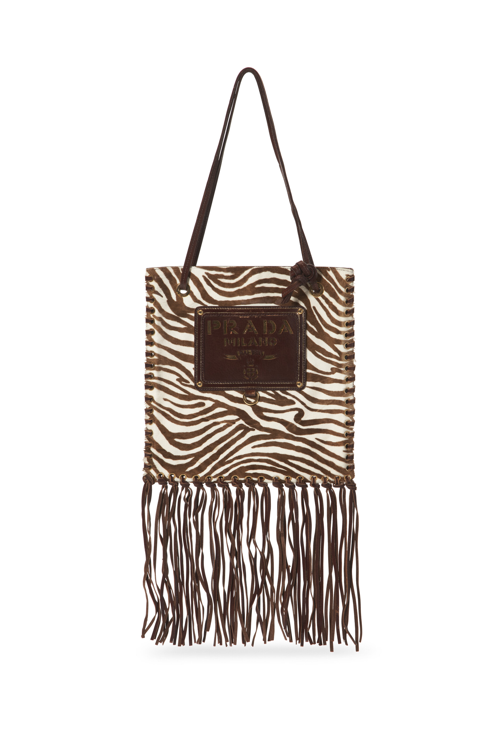 Prada fringe purse sales