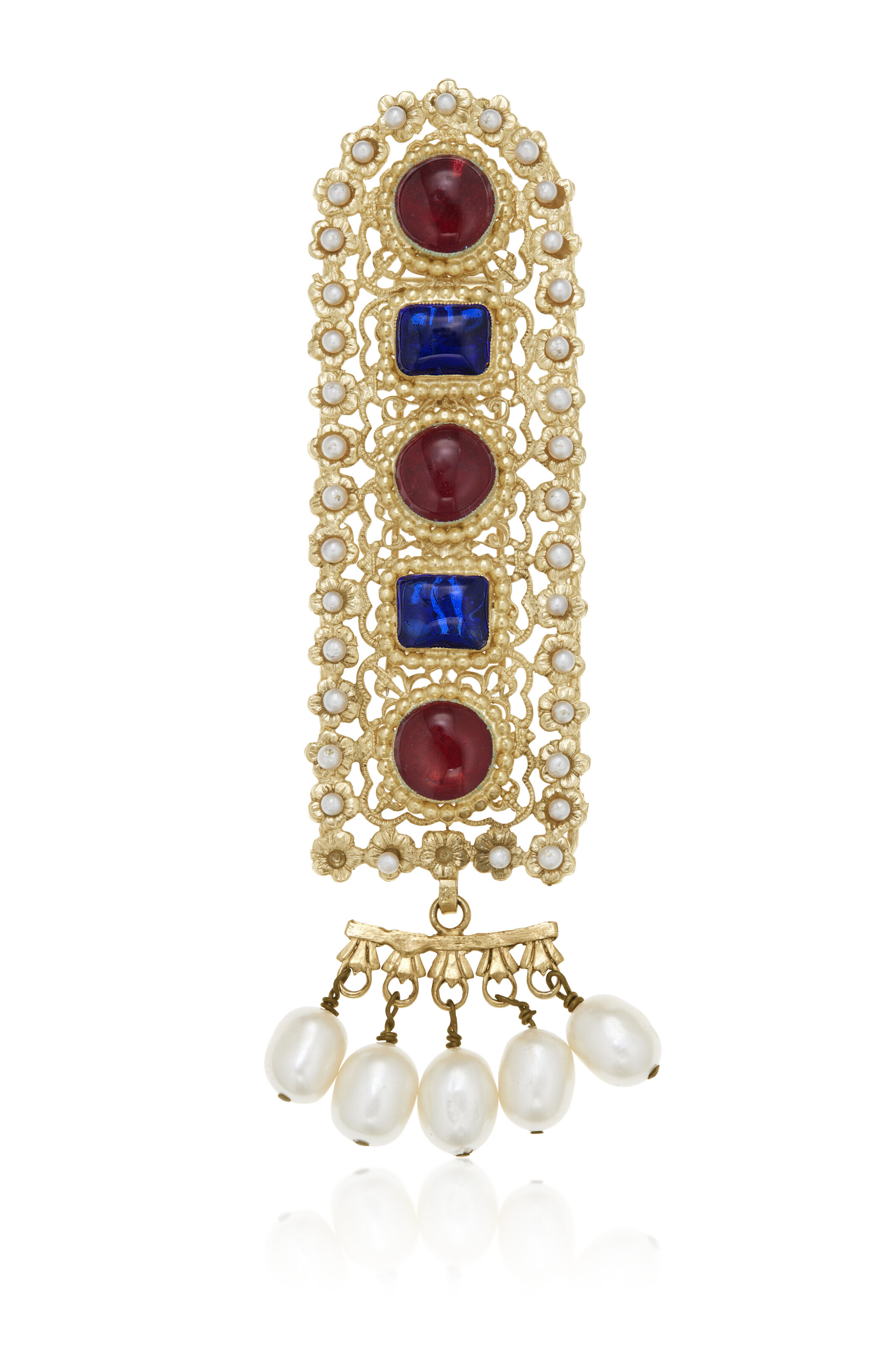 CHANEL GRIXPOIX GLASS AND FAUX PEARL CLIPBROOCH, Christie’s