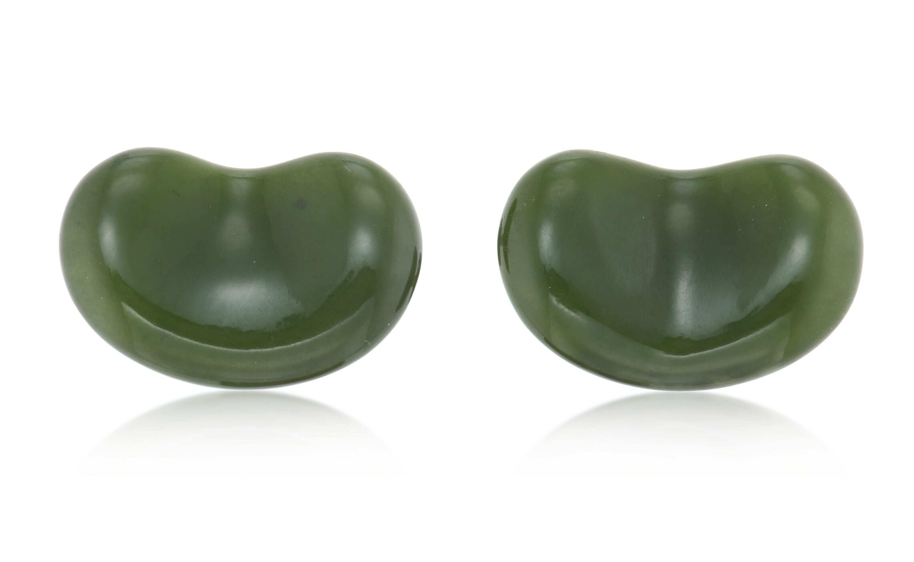 TIFFANY & CO., ELSA PERETTI JADE 'BEAN' CUFFLINKS, Christie’s