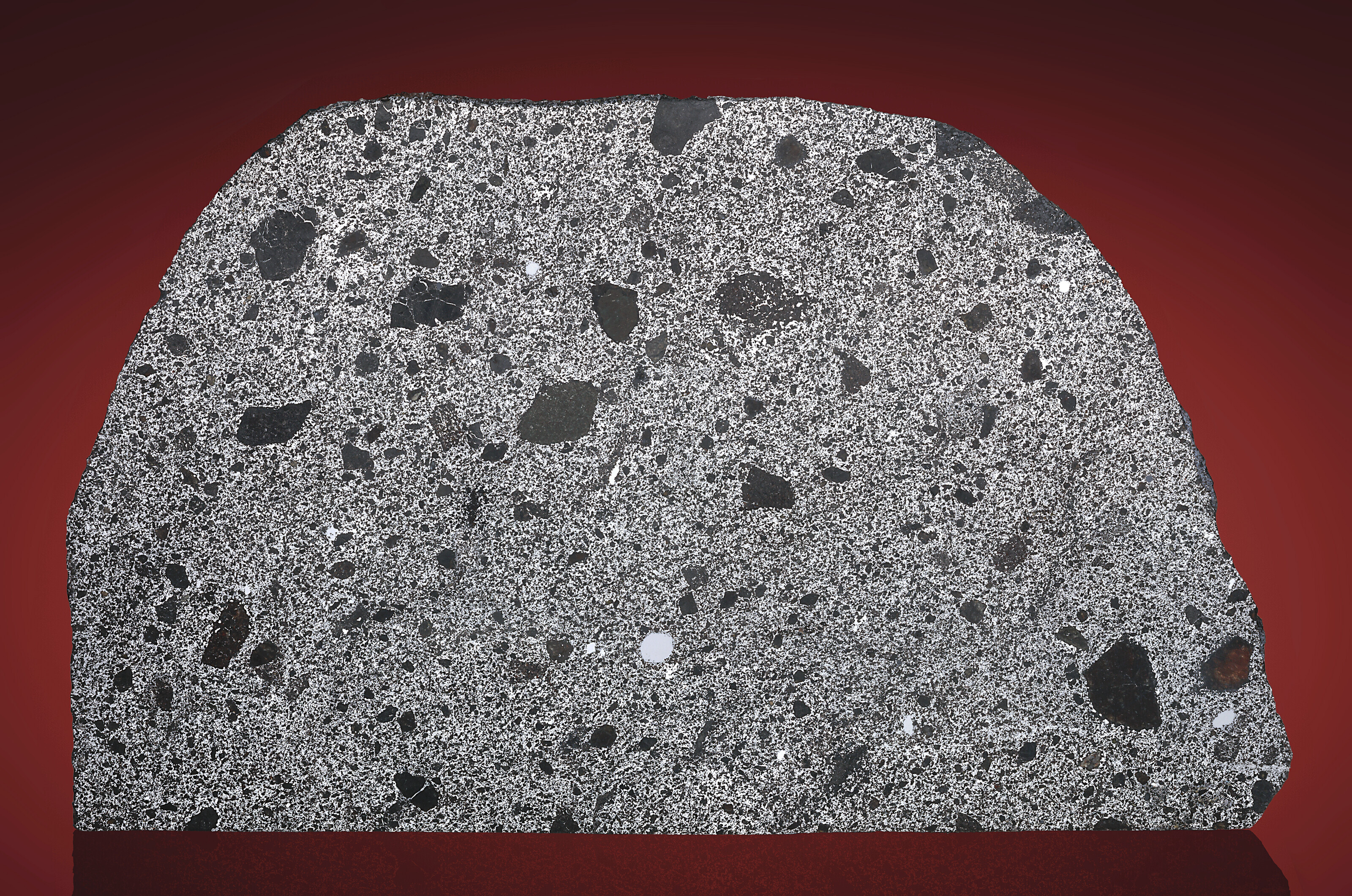 COMPLETE SLICE OF A GRANULITIC MOON ROCK — NWA 8022, The