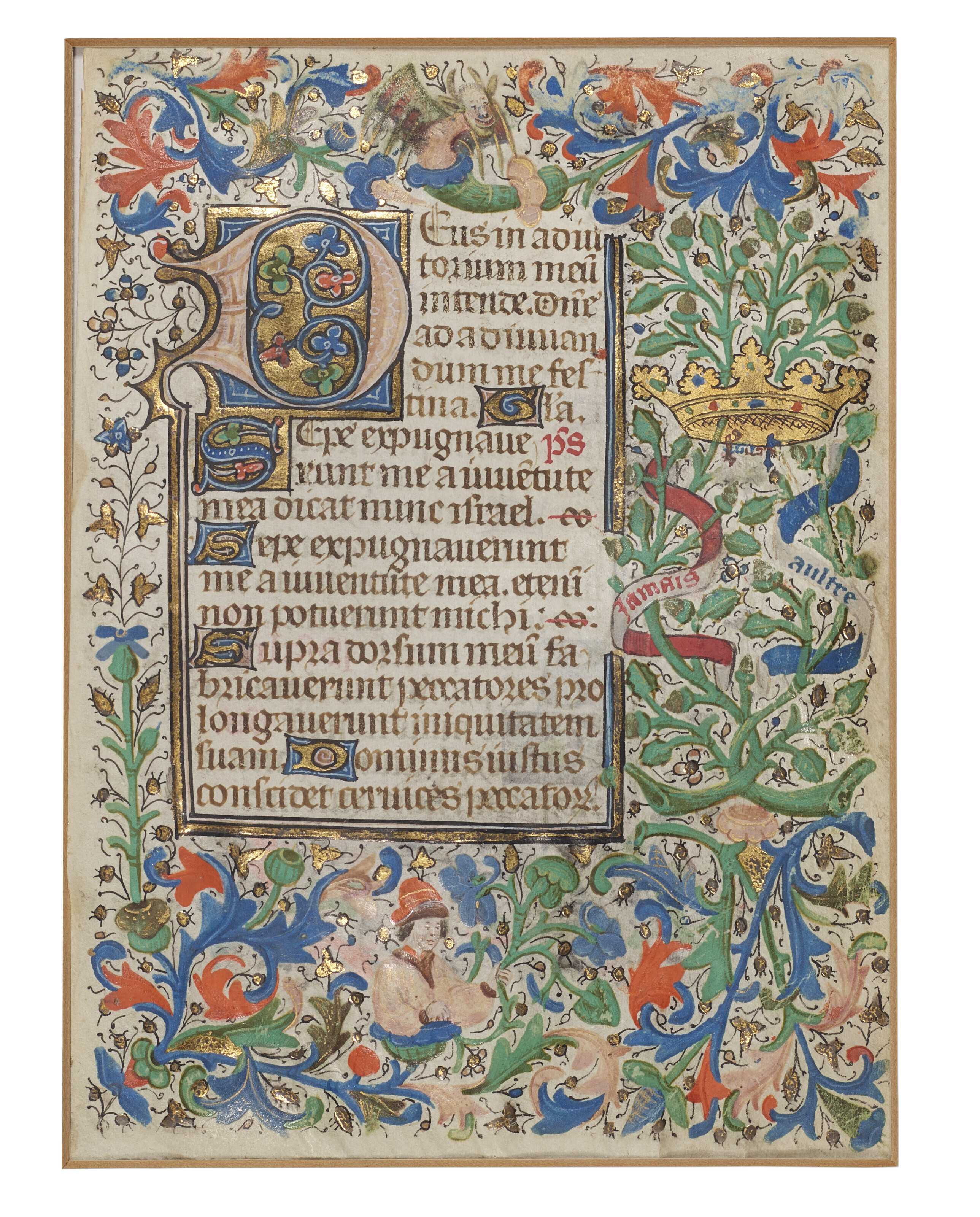 St Agnes, from an illuminated choirbook, Master B.F., Lombardy