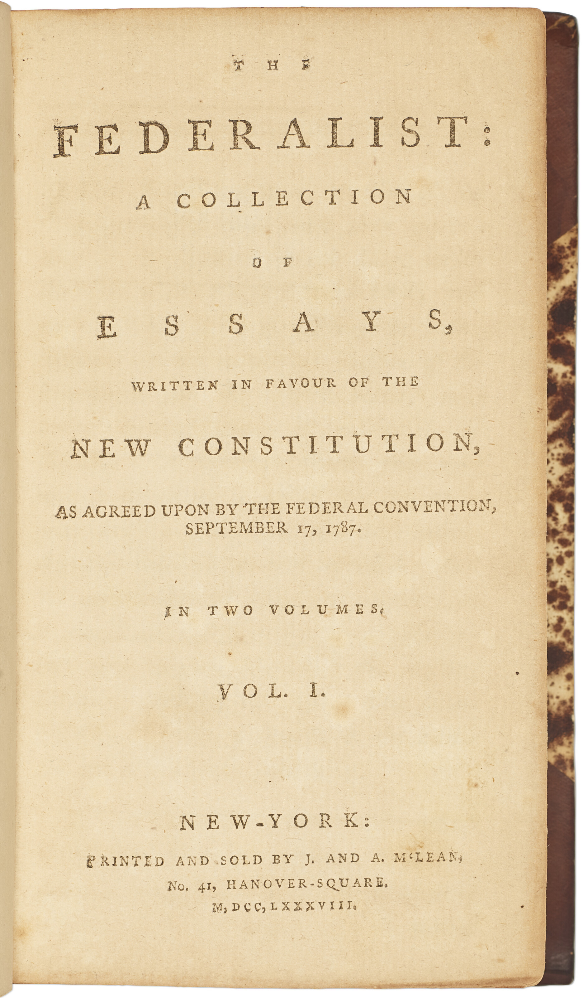 Federalist papers on sale for sale