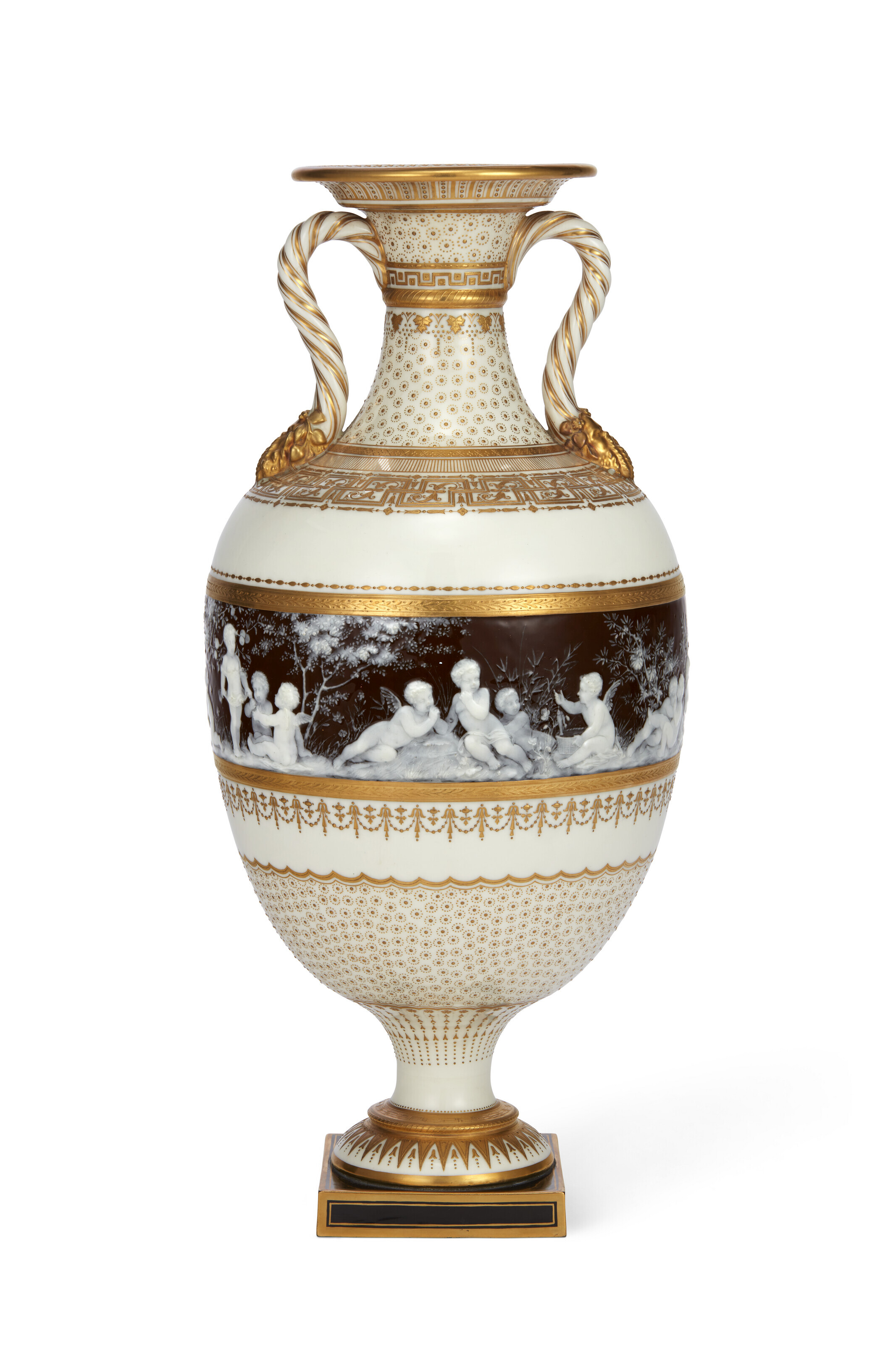 A VINCENNES PORCELAIN BLEU CELESTE BOTTLE-COOLER (SEAU A LIQUEUR