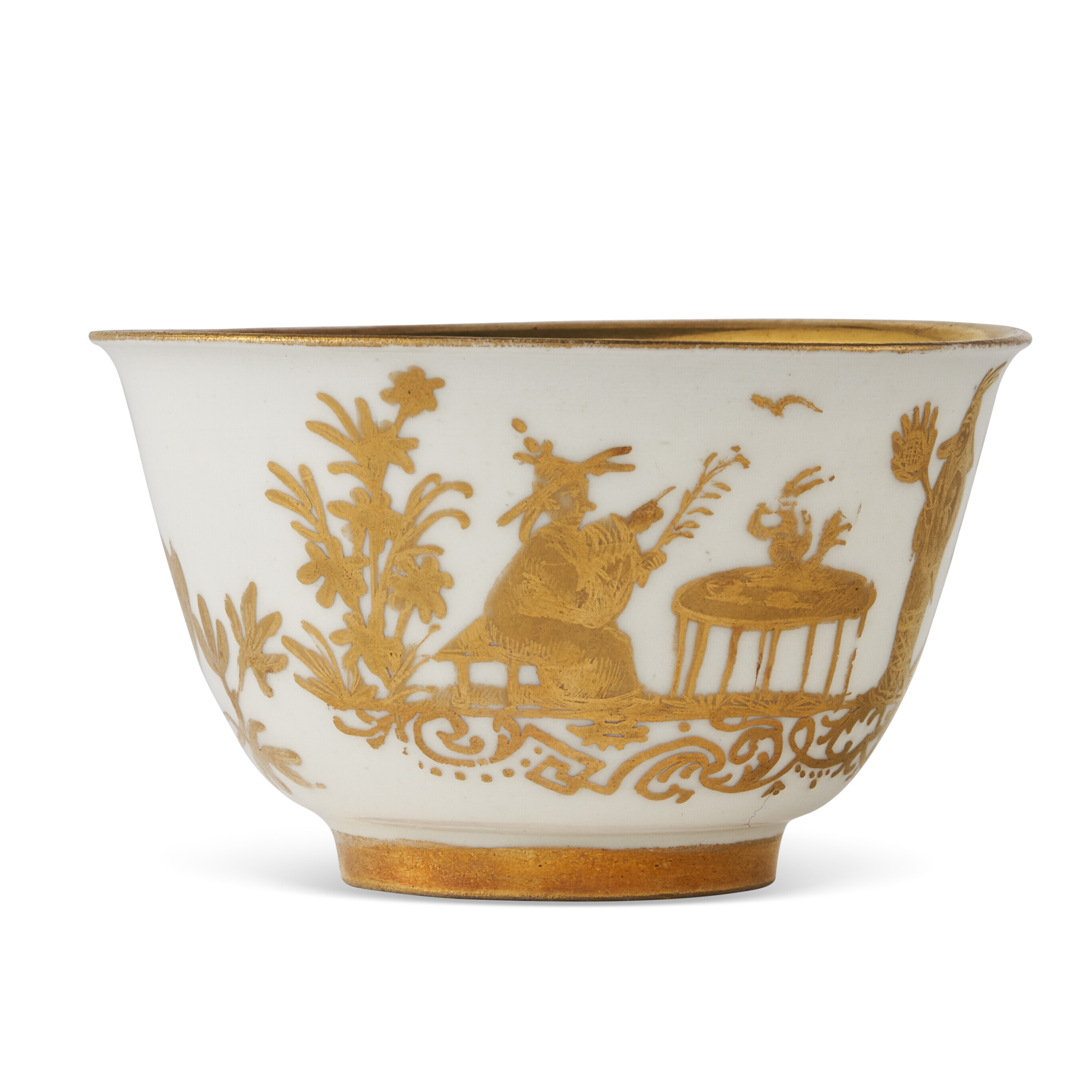Old マイセン 穏便 豪華 TEA BOWL & SAUCER = 博物館級貴重品