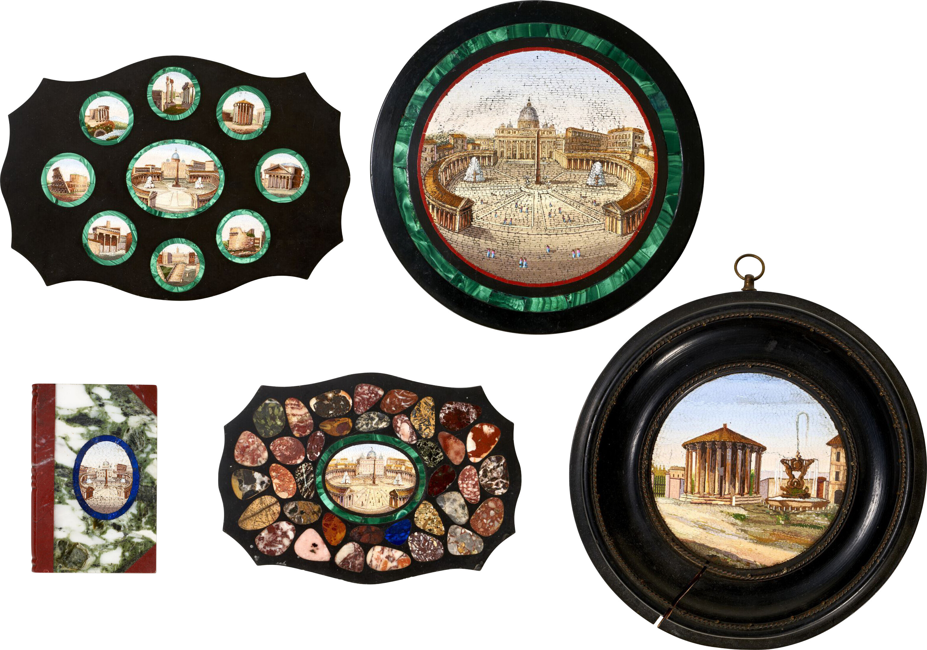 A GROUP OF FIVE ROMAN MICROMOSAIC WORKS, 19TH CENTURY | Christie’s