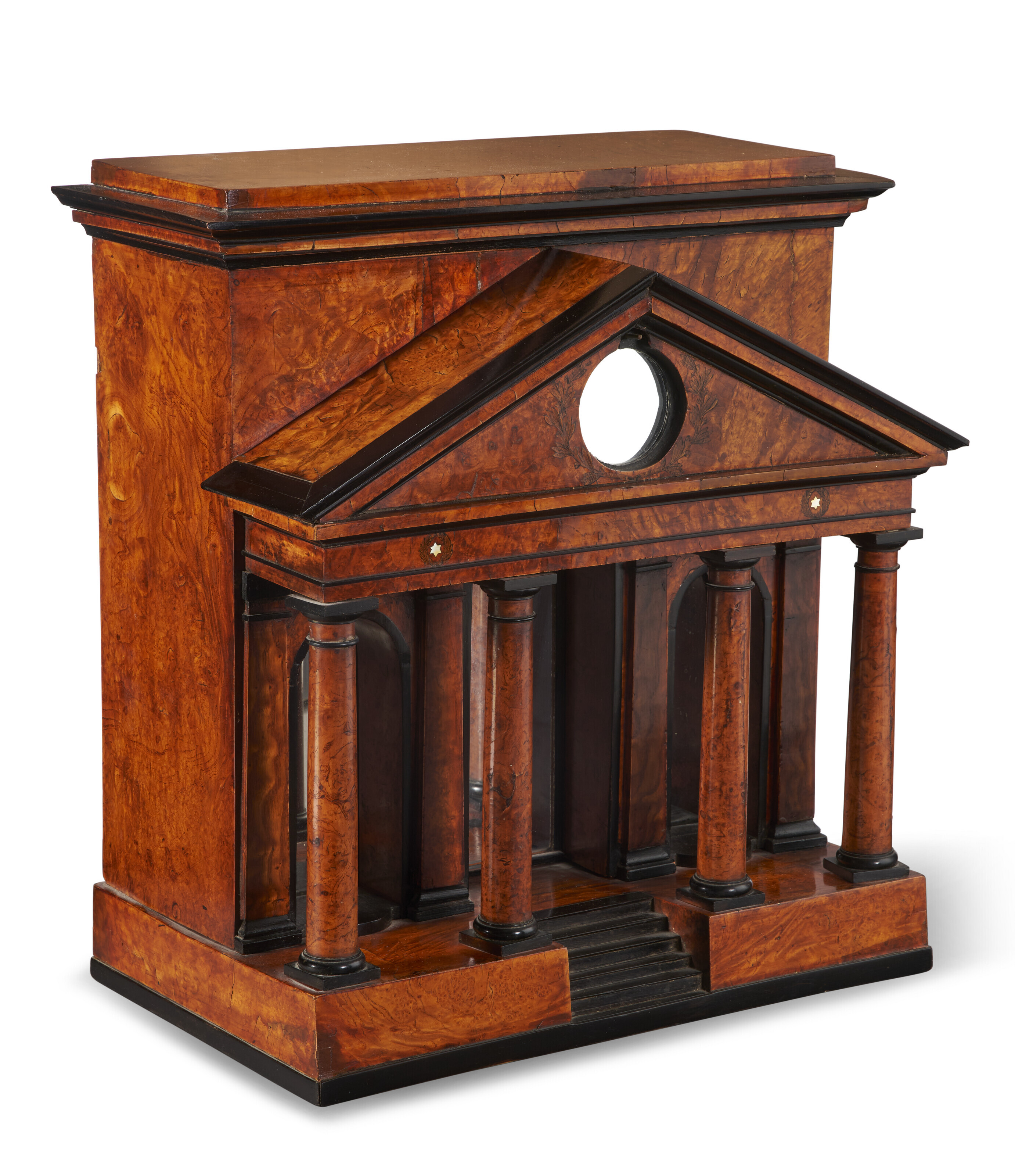 A 19th Century Chinese Burled Elm Altar Table Stand