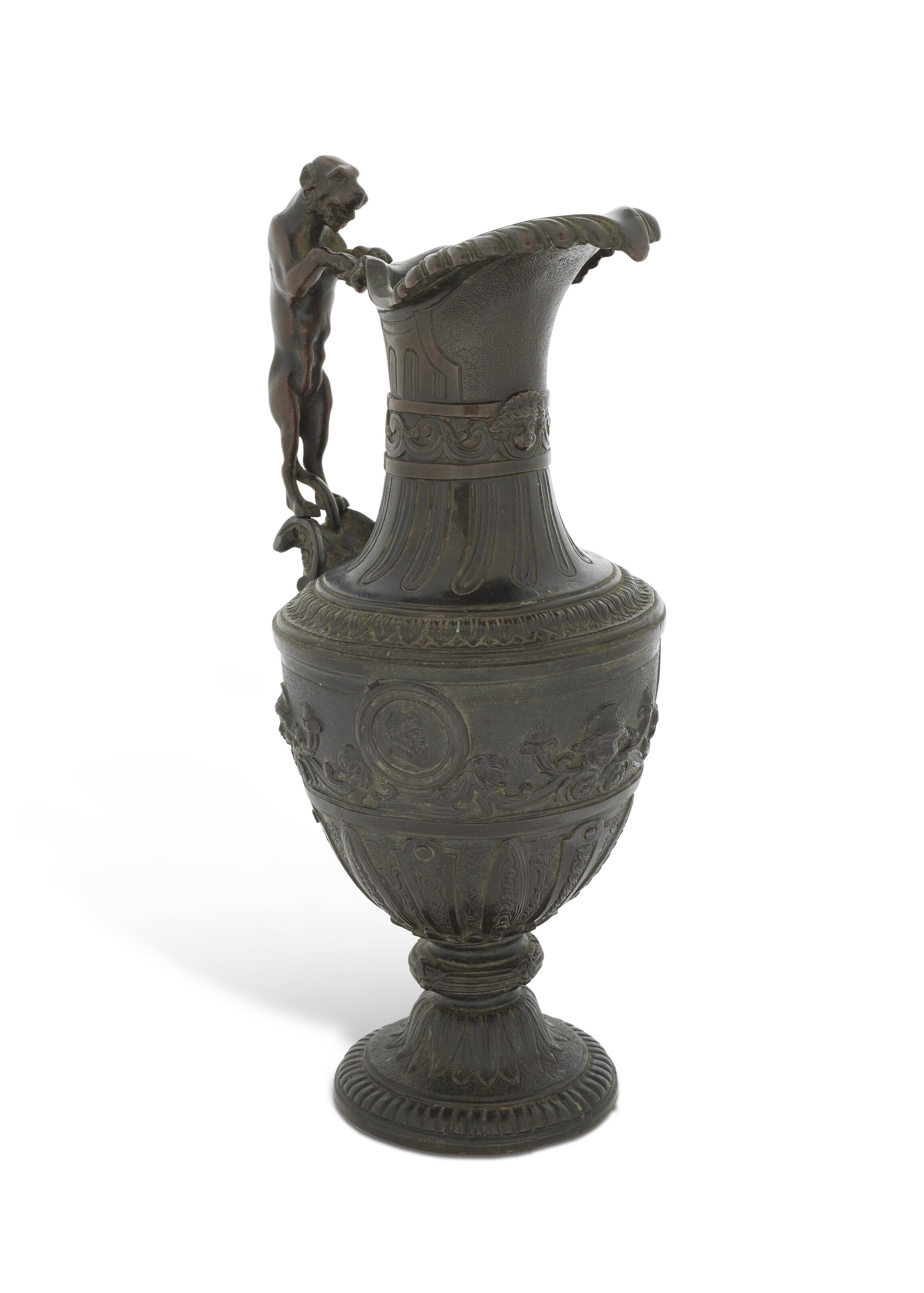 A BRONZE EWER, AFTER A MODEL BY NICOLAS DELAUNAY, FRENCH, 19TH CENTURY ...