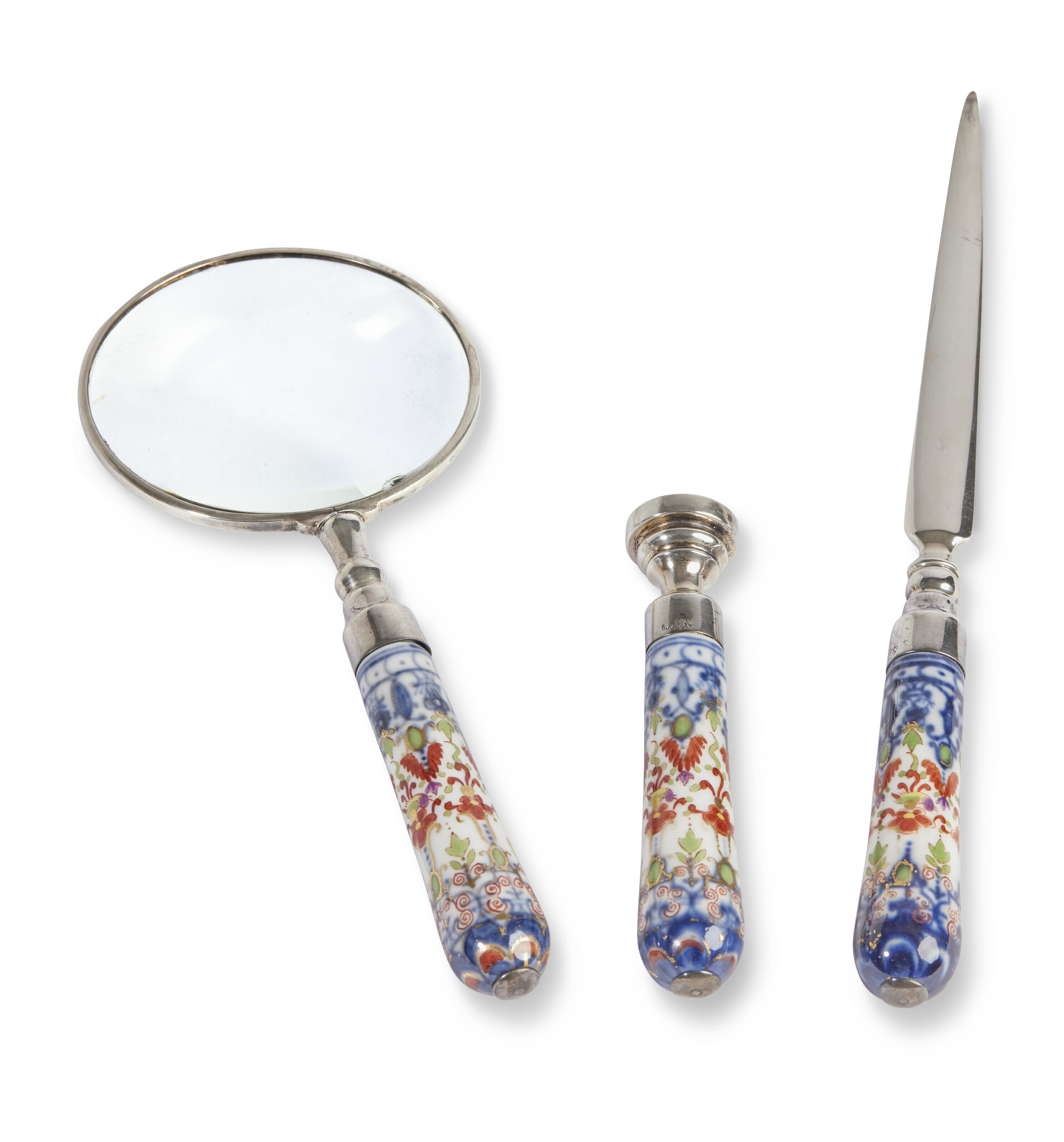a-german-three-piece-silver-mounted-porcelain-desk-set-the-silver-mark