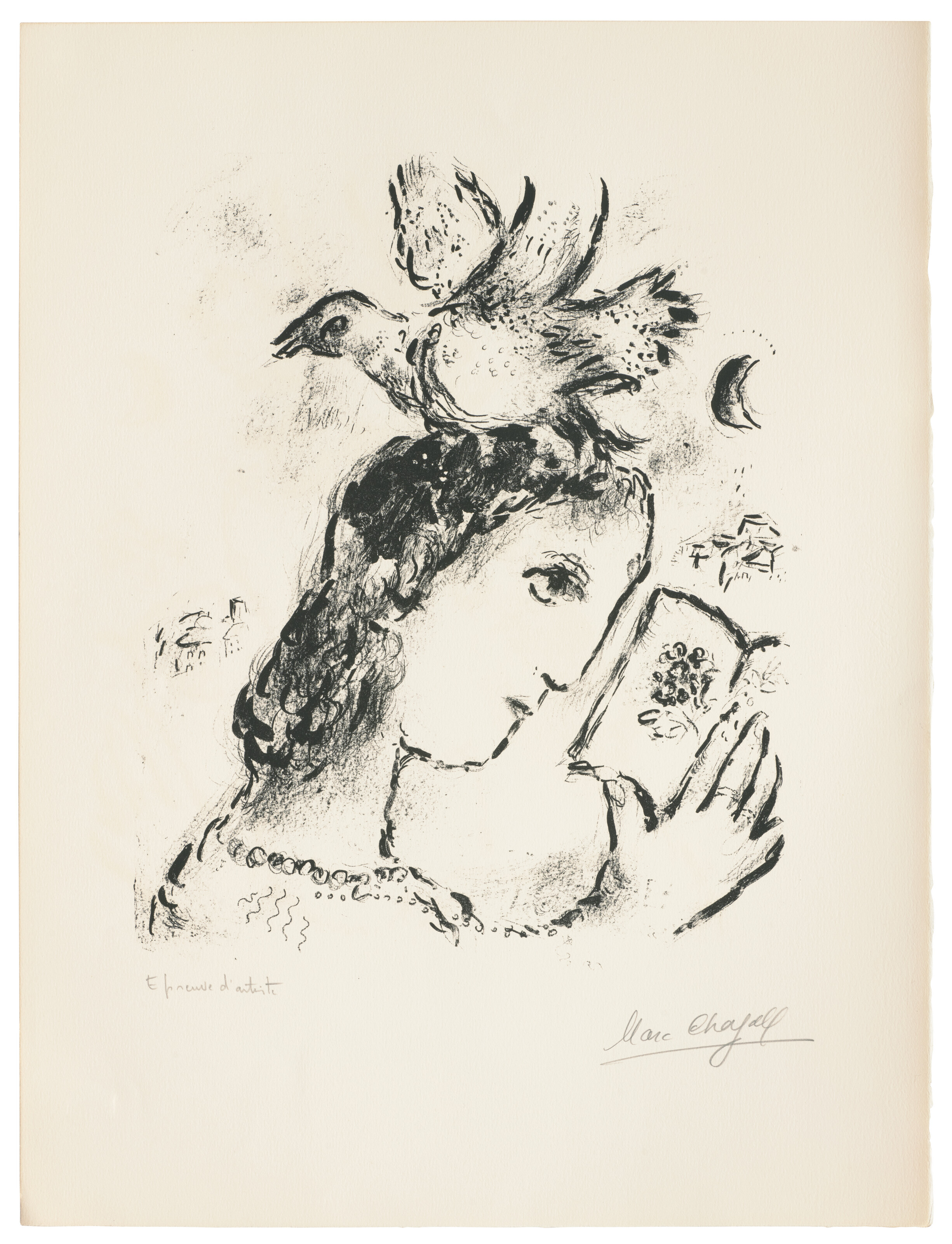 Marc Chagall、LE COUPLE、海外版超希少レゾネ、新品額付 Bonhams : Marc Chagall (1887-1985) Le Cirque The complete