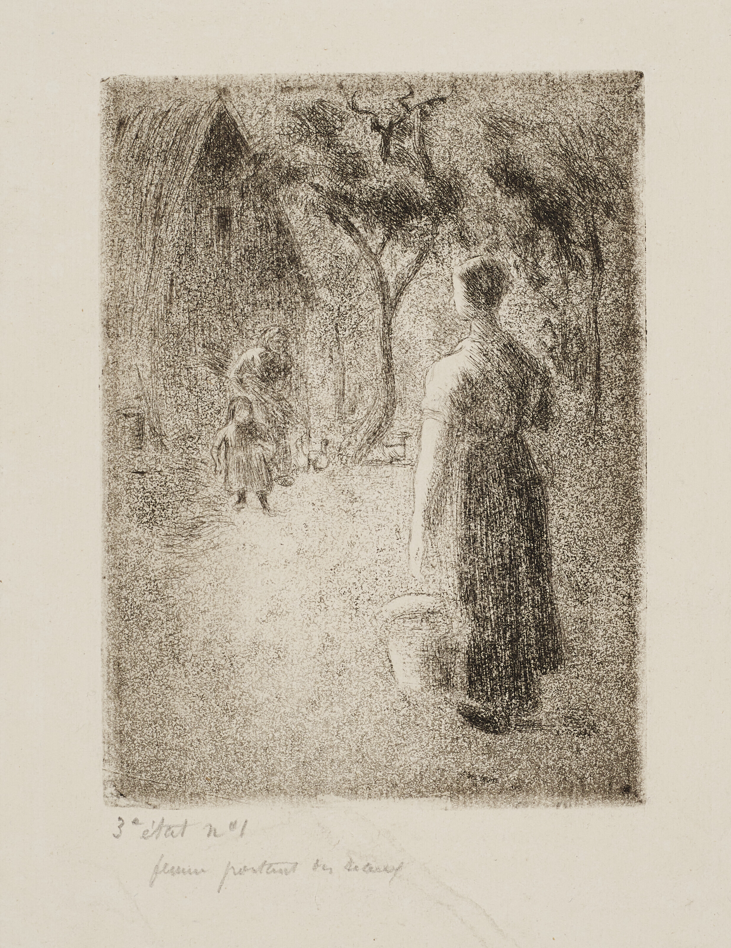 CAMILLE PISSARRO (1830-1903), Paysanne portant des seaux | Christie's