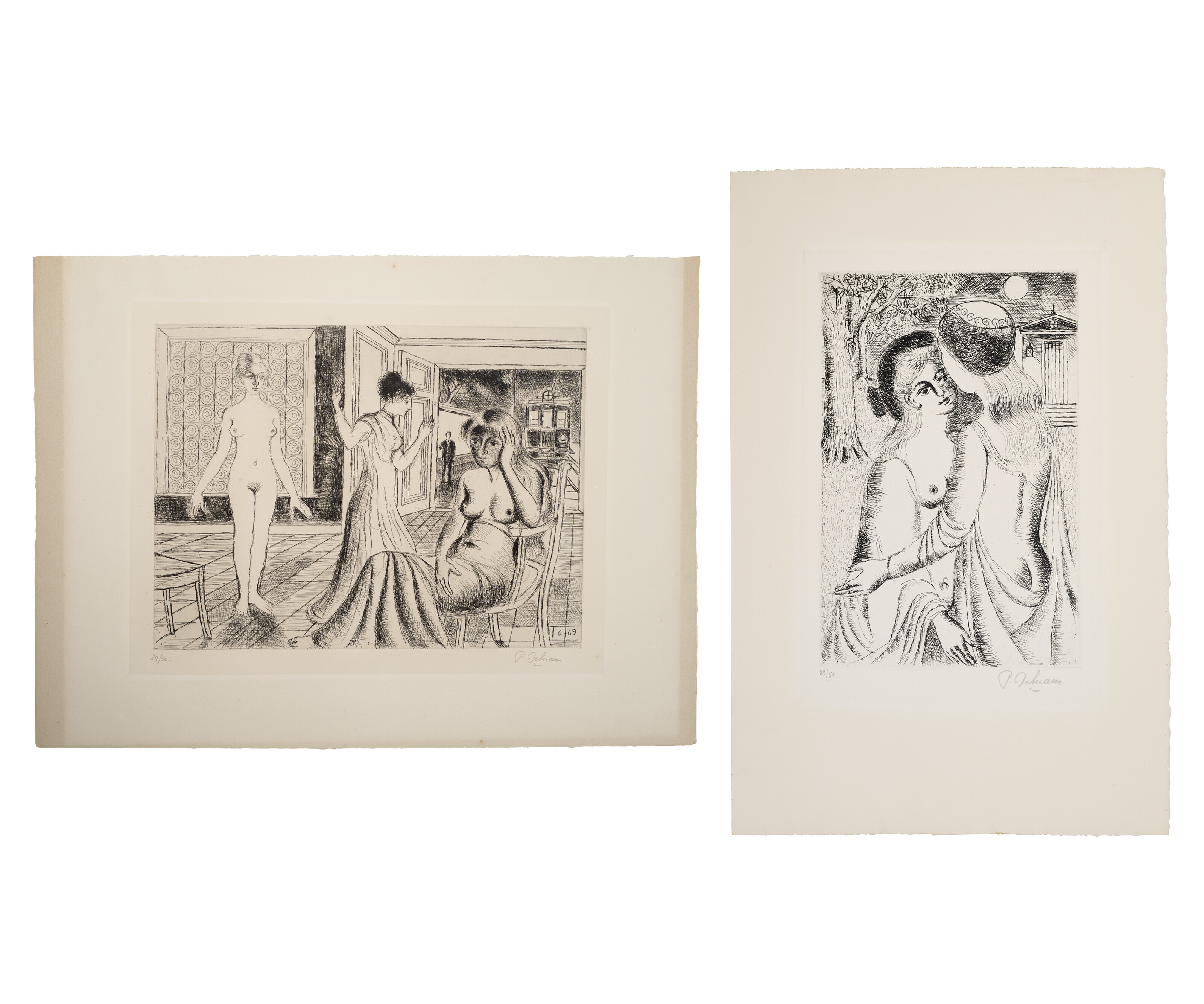 PAUL DELVAUX (1897-1994), Two Prints by the Artist | Christie's