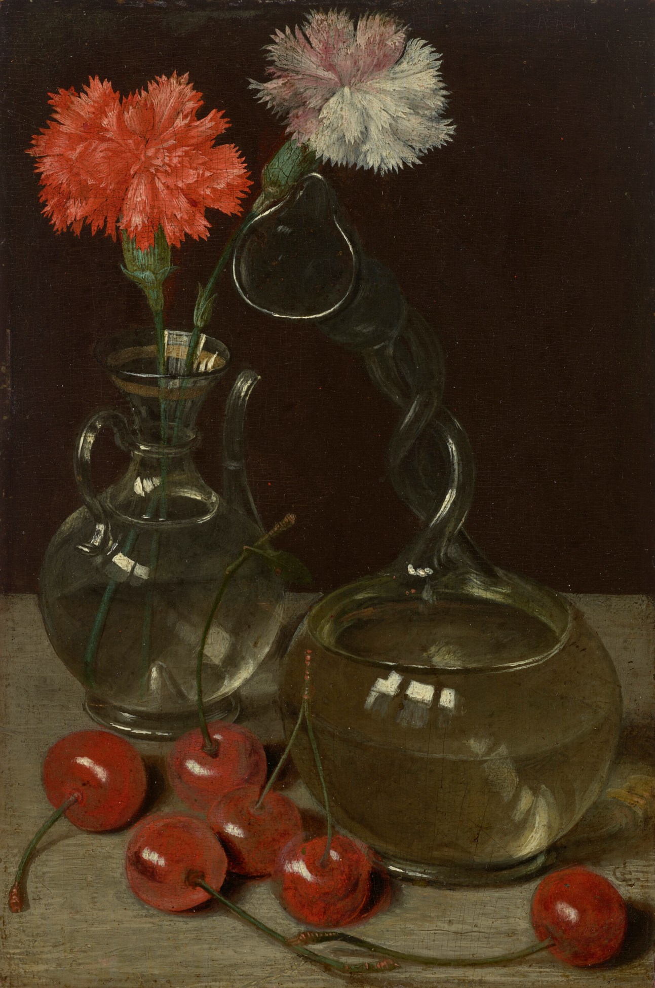 GEORG FLEGEL (OLMÜTZ 1566-1638 FRANKFURT-AM-MAIN), A glass vase with ...