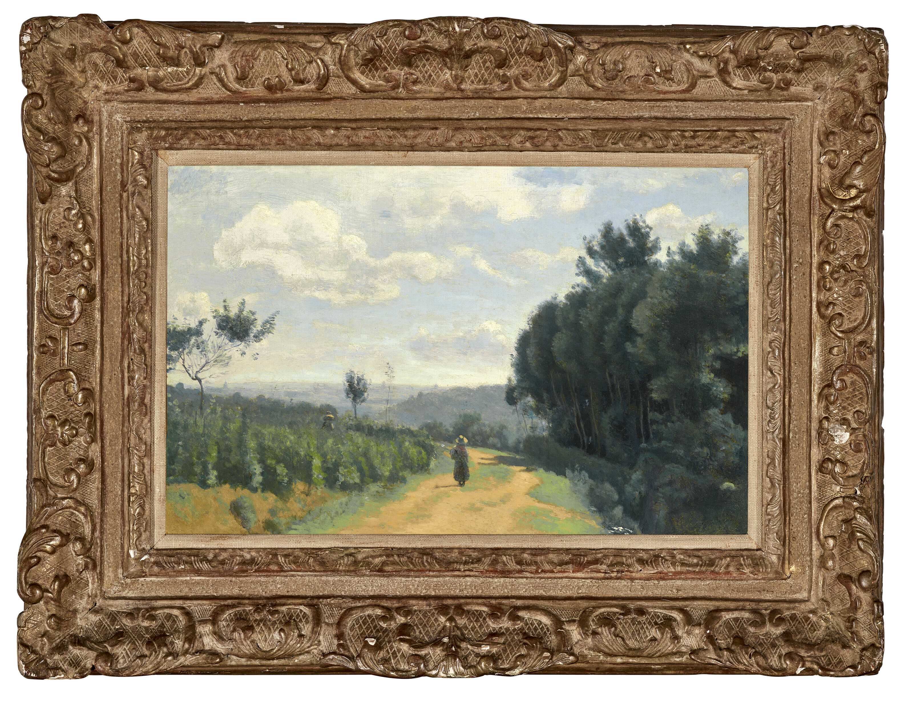 JEAN-BAPTISTE-CAMILLE COROT (PARIS 1796-1875), Les hauteurs de Sèvres - Le chemin Troyon | Christie's
