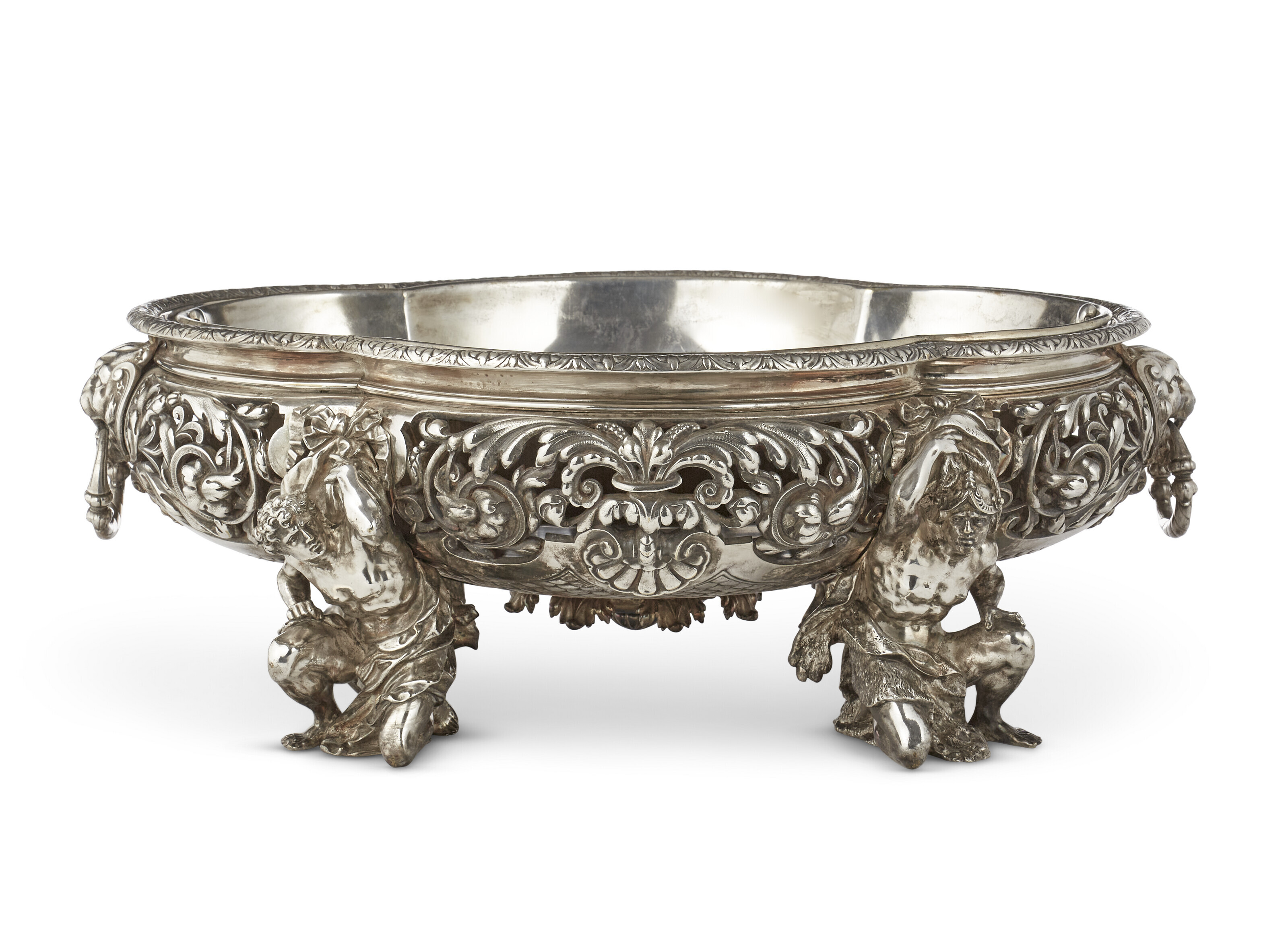 A FRENCH SILVERPLATED CENTERPIECE BOWL AND LINER, LATE 19TH CENTURY Christie’s