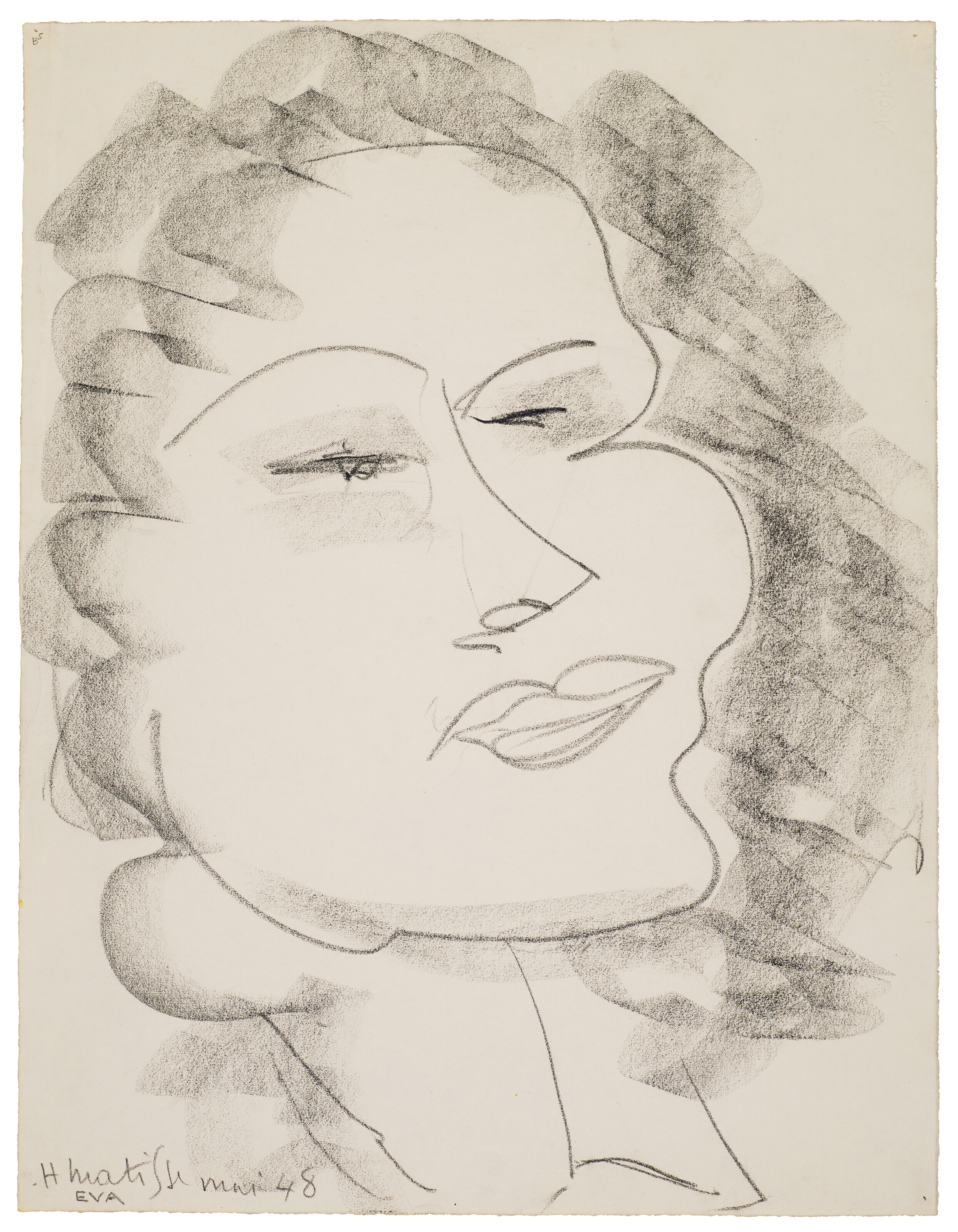 Matisse マティス Fleurs, Feuillages, Dessins Henri Matisse, Flowers, 1907 · SFMOMA