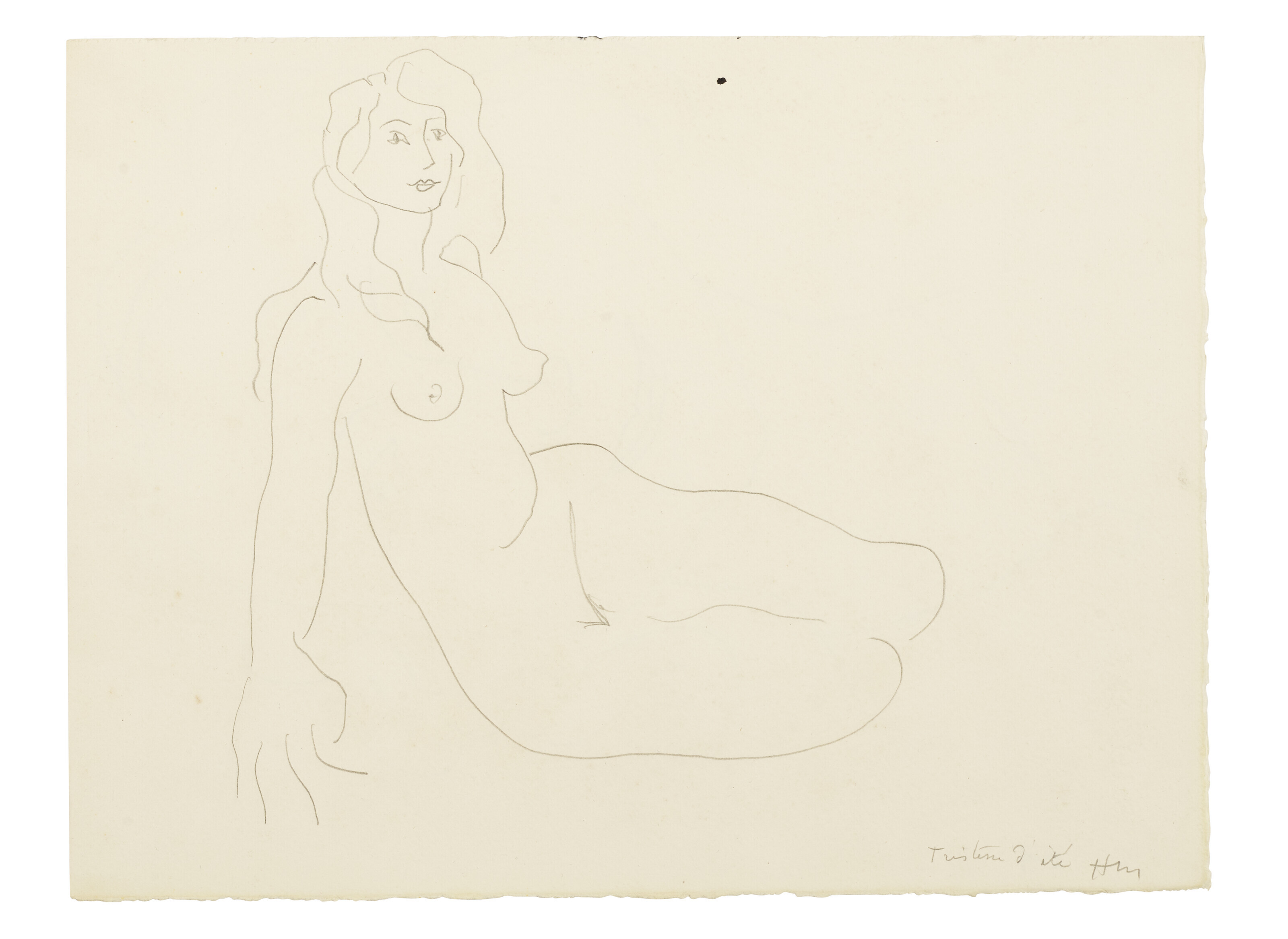 Tristesse d'été (recto); Portrait de femme (verso)