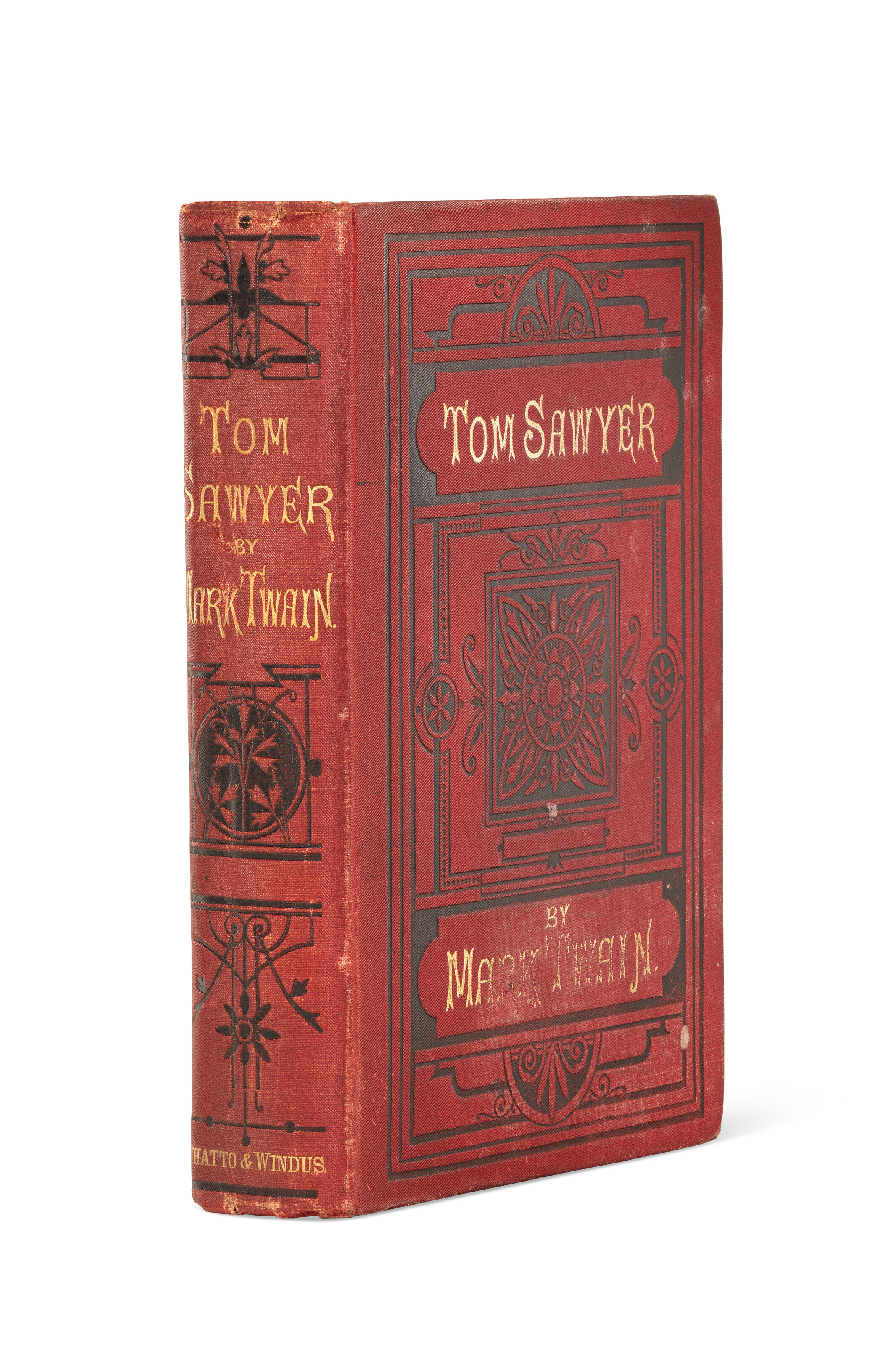 Samuel Clemens (&lsquo;Mark Twain&rsquo;, 1835-1910), The Adventures of Tom Sawyer, 1876. Octavo. London: Chatto and Windus, 1876. Estimate: $18,000-25,000.  Offered in The Bruce M. Lisman Collection of Important American Literature: Part One&nbsp;on 15 June 2023 at Christie's New York