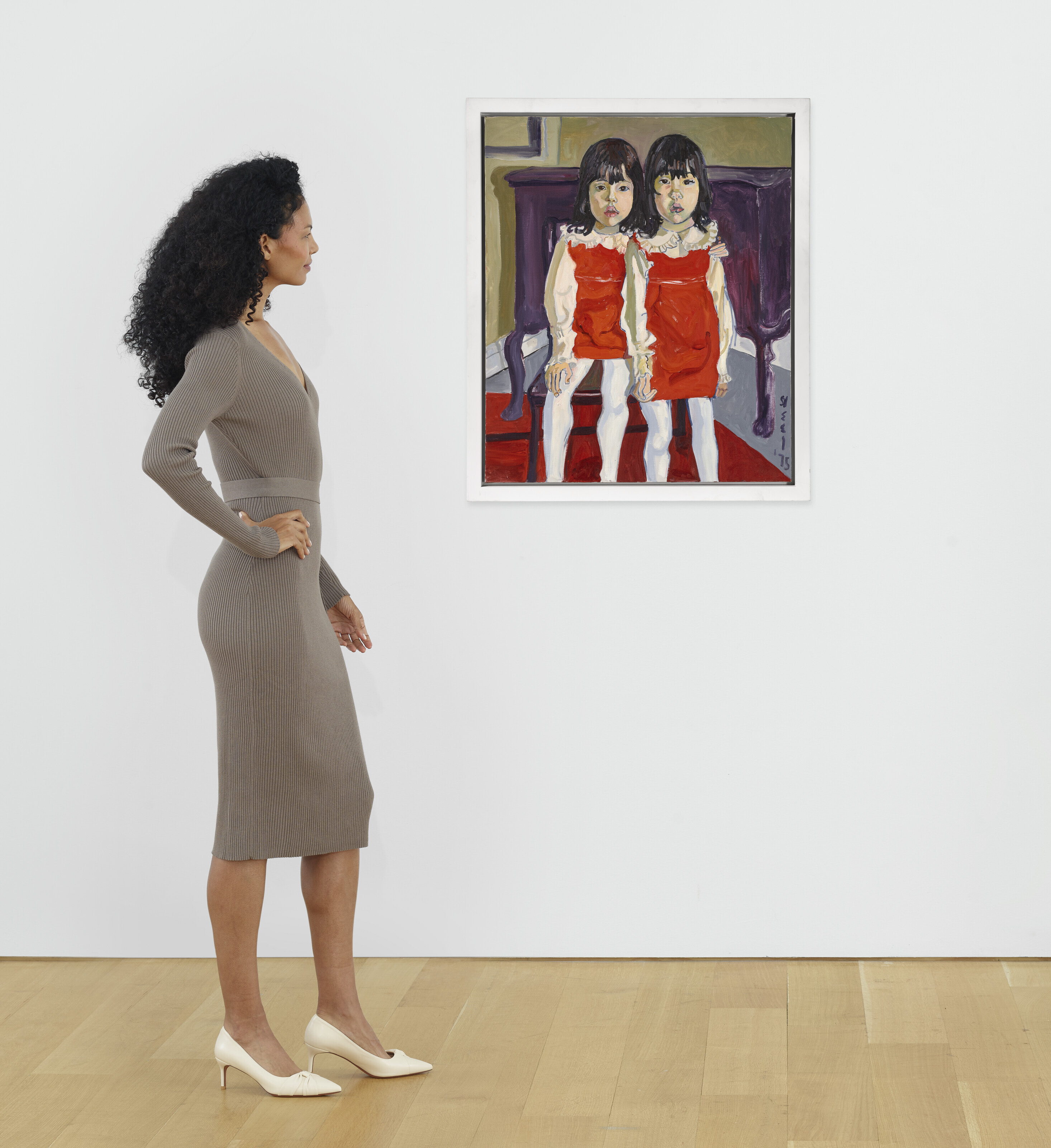 アートポスター/The Vegh Twins/アリスニール/Alice Neel ALICE NEEL (1900-1984), The De Vegh Twins | Christie's