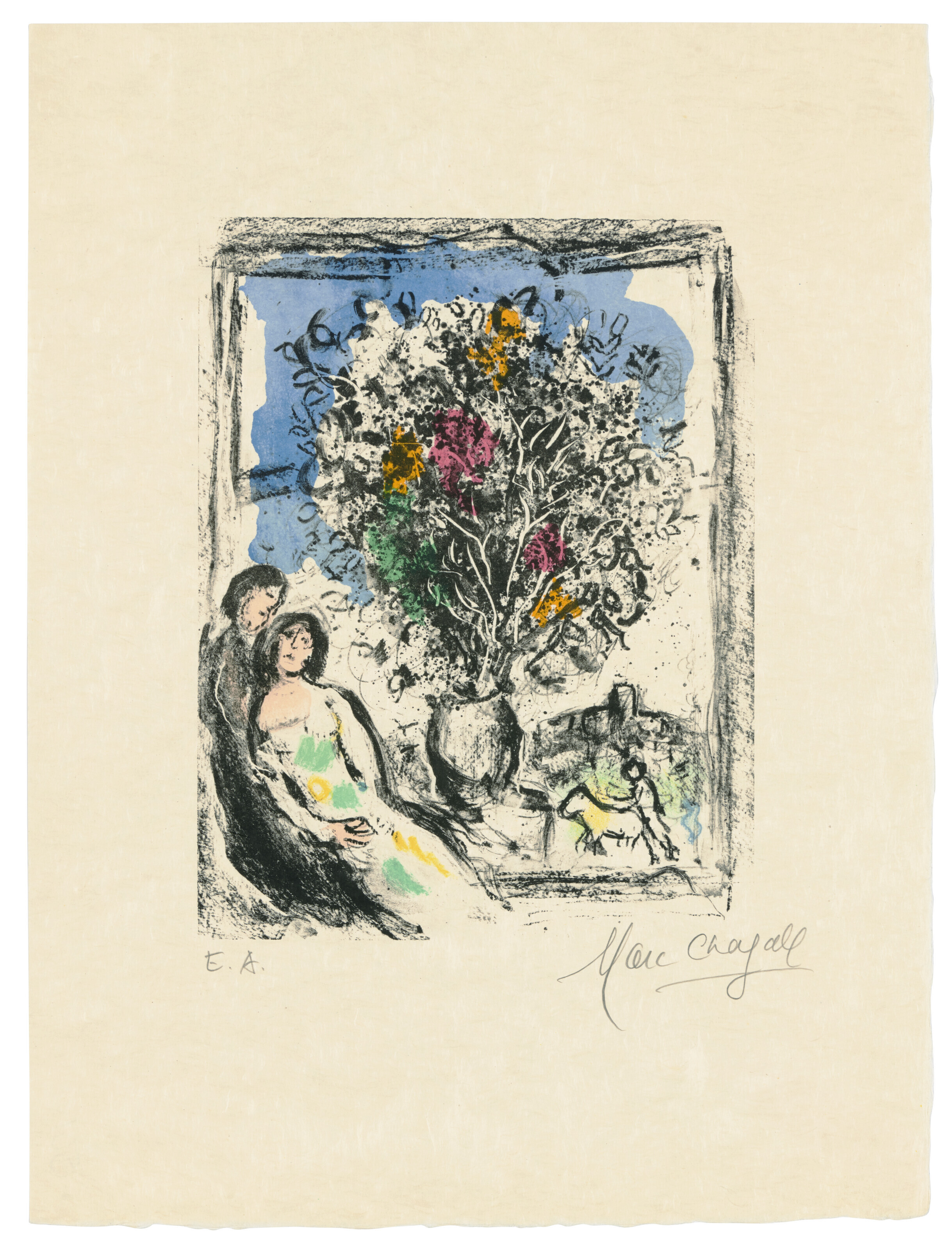 Marc Chagall - Table in Front of Village Custom Gallery