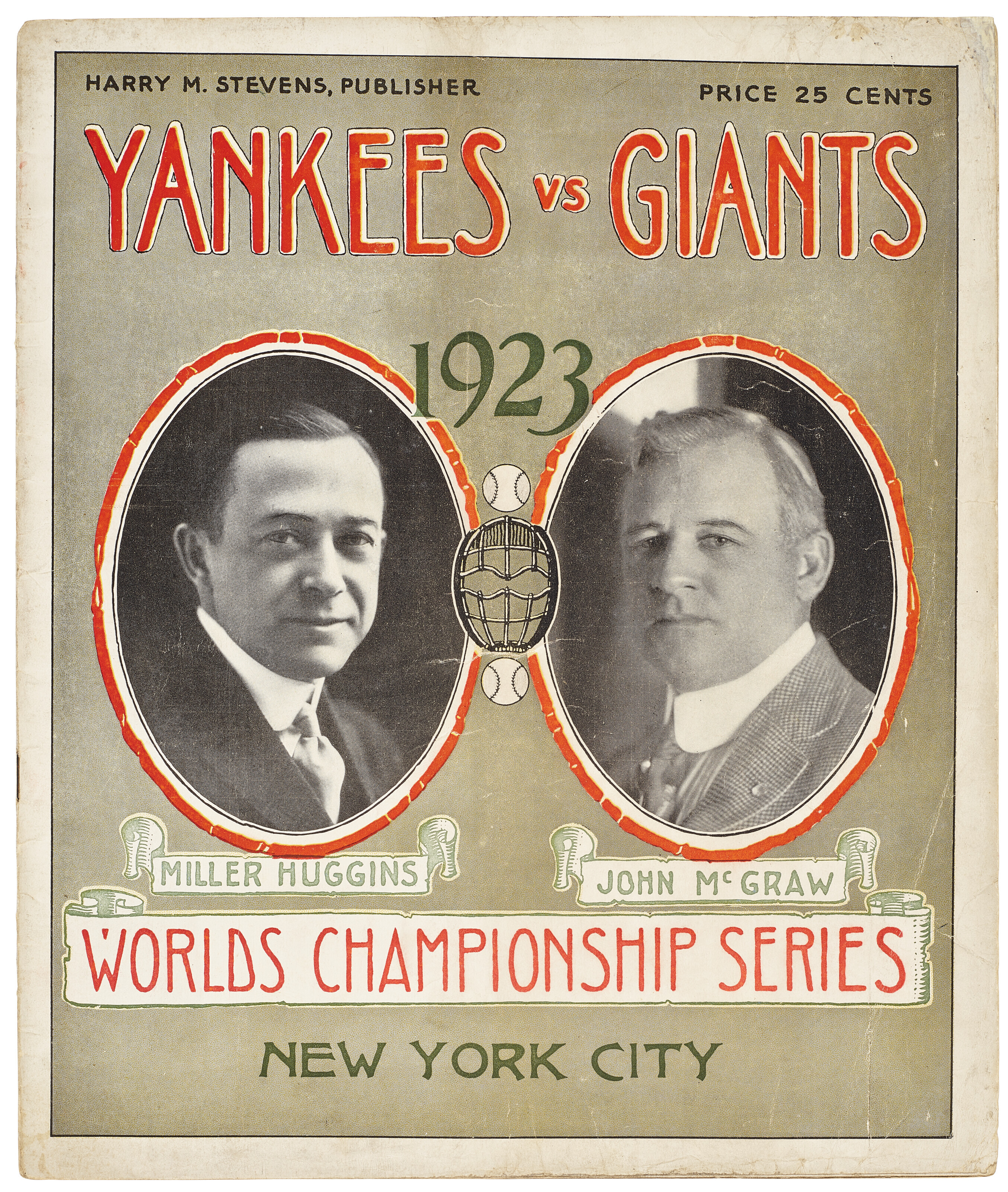 1923 WORLD SERIES PROGRAM (AT YANKEE STADIUM), | Christie's