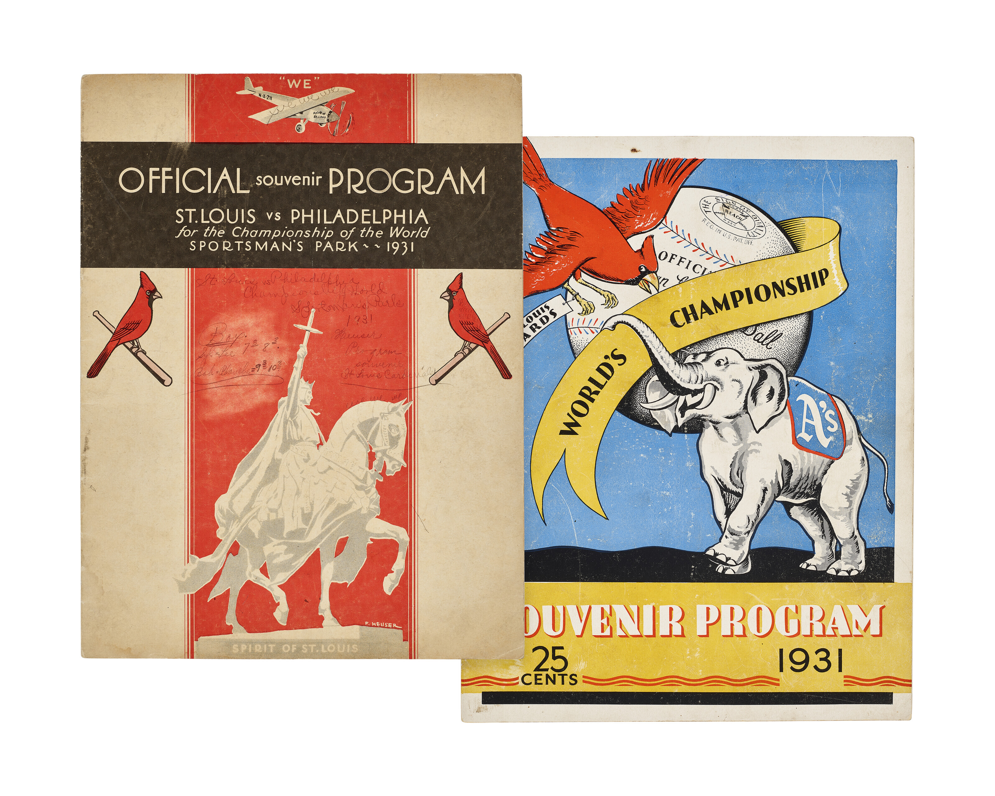 1931 WORLD SERIES PROGRAMS (2), | Christie's