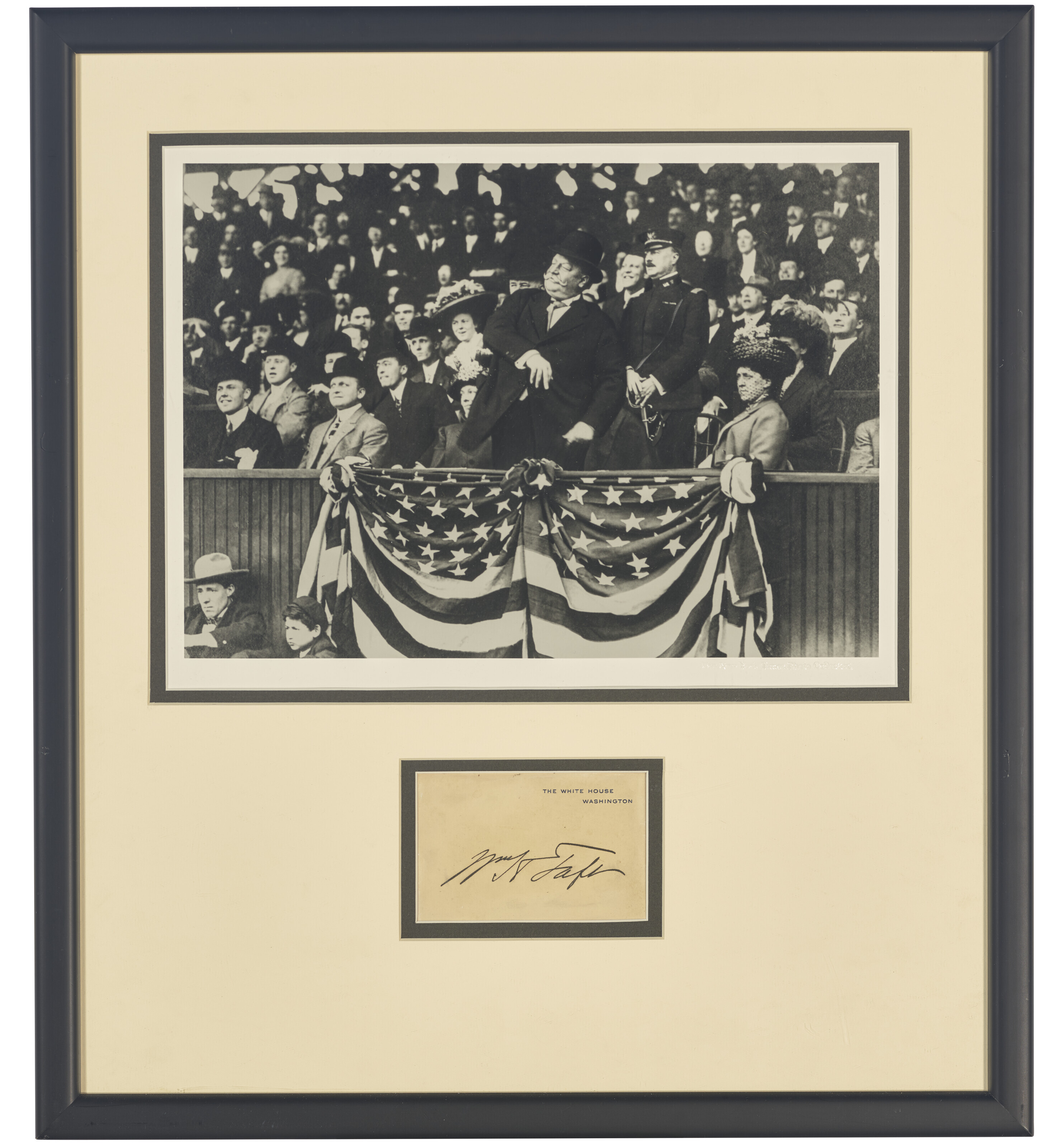 PRESIDENT WILLIAM H. TAFT AUTOGRAPHED DISPLAY PIECE, | Christie’s