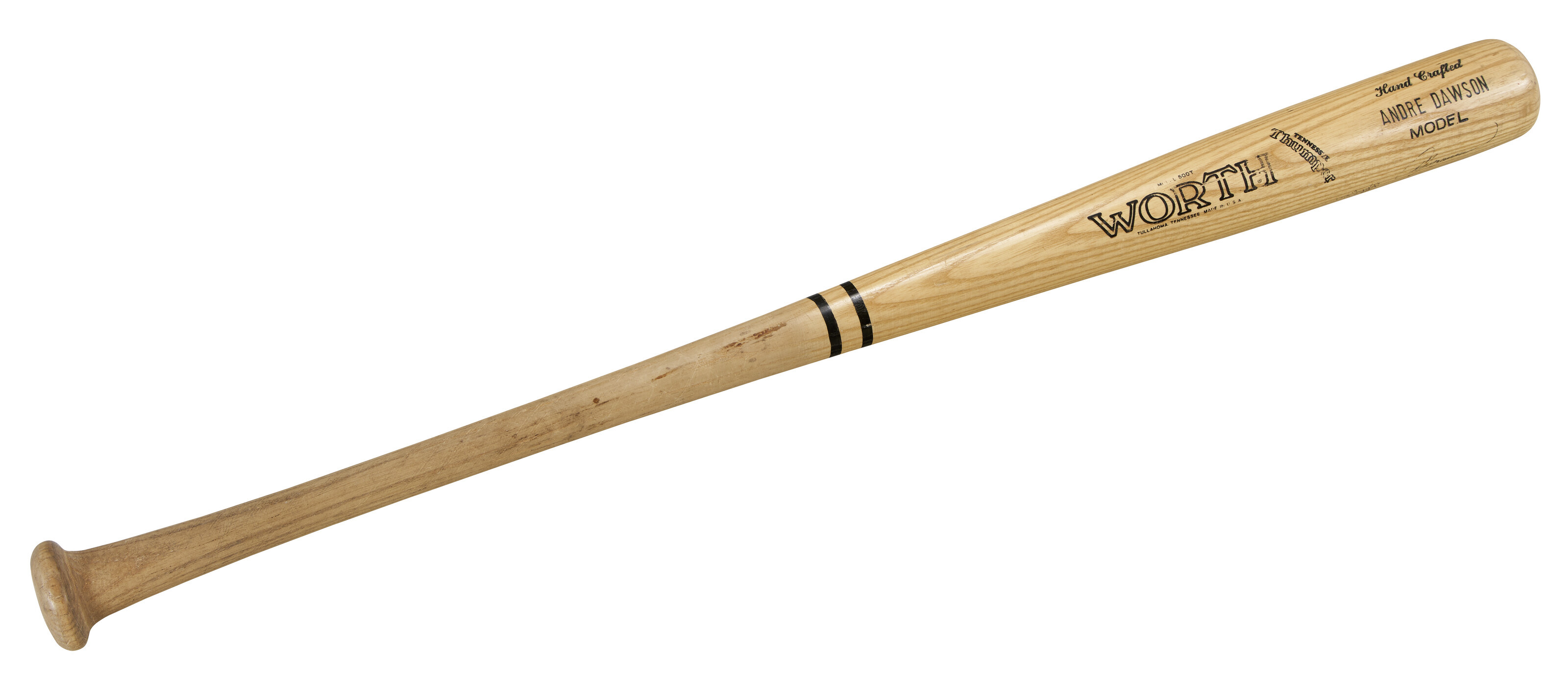 ANDRE DAWSON AUTOGRAPHED PROFESSIONAL MODEL BASEBALL BAT C.1985-86