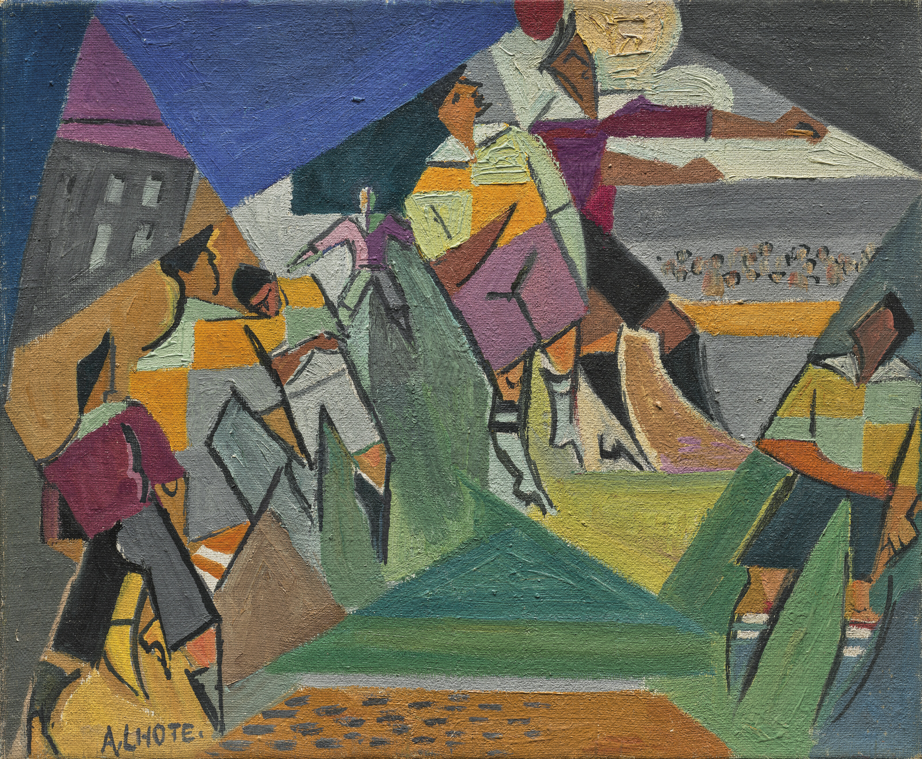 Andre Lhote, Les Rugbymen, circa 1917, sold for €69,300 on 5 April 2023 at Christie's in Paris