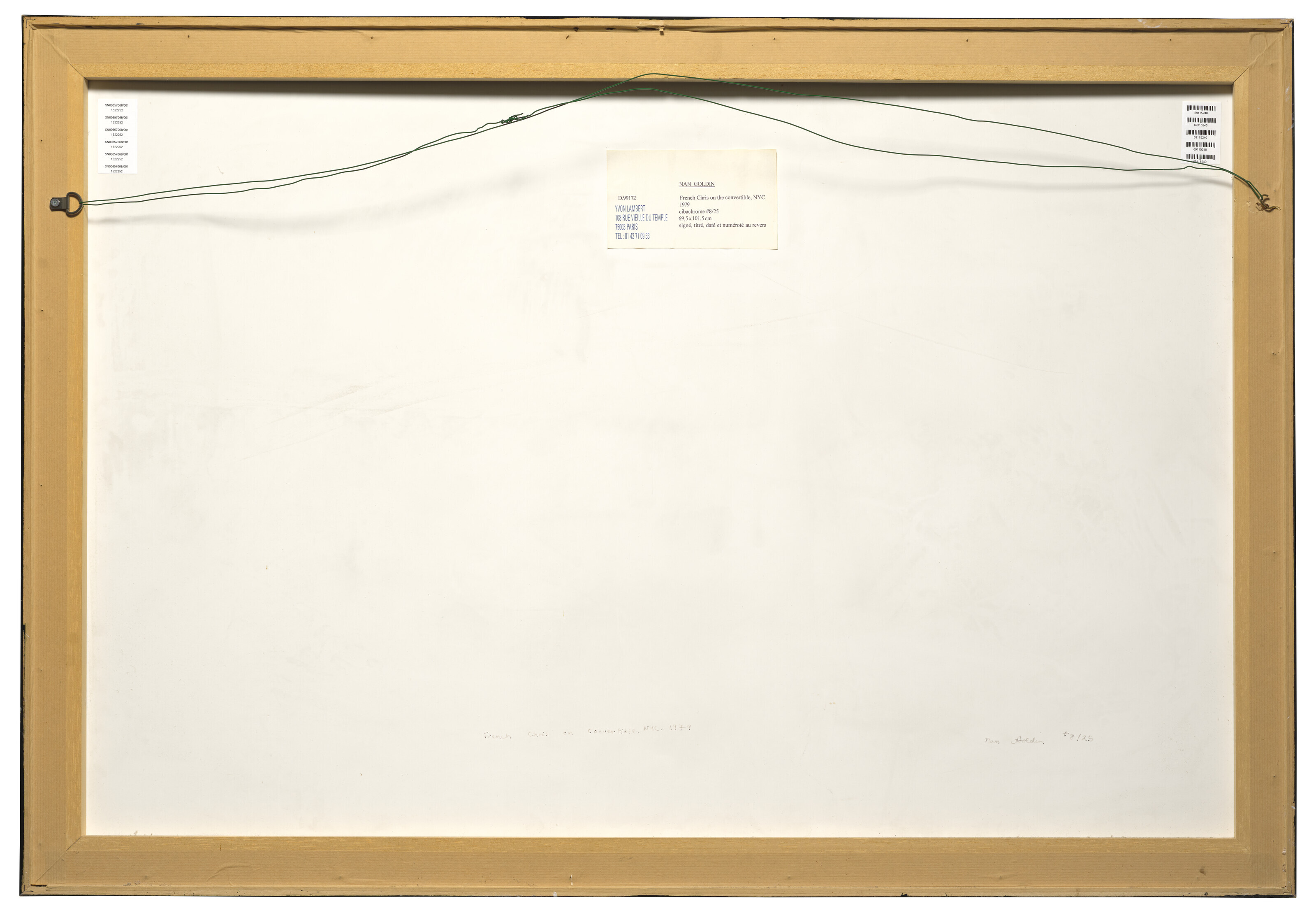 額装品/French Chris at the（ナン ゴールディン） Nan Goldin | French Chris on the Convertible, NYC | The