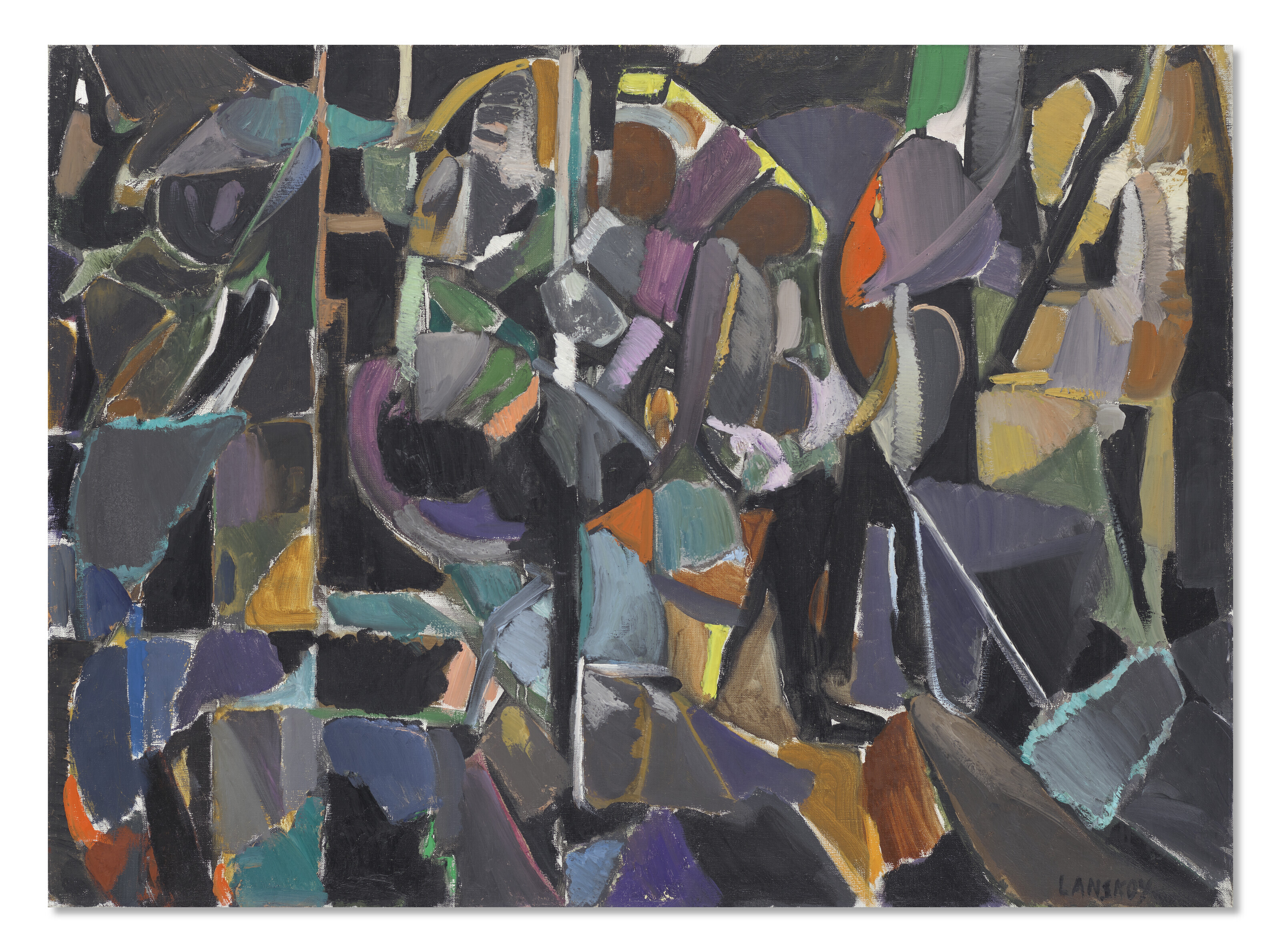 Andre Lanskoy、COMPOSITION ▷ Composition. by André Lanskoy, 1965 | Oil Painting for