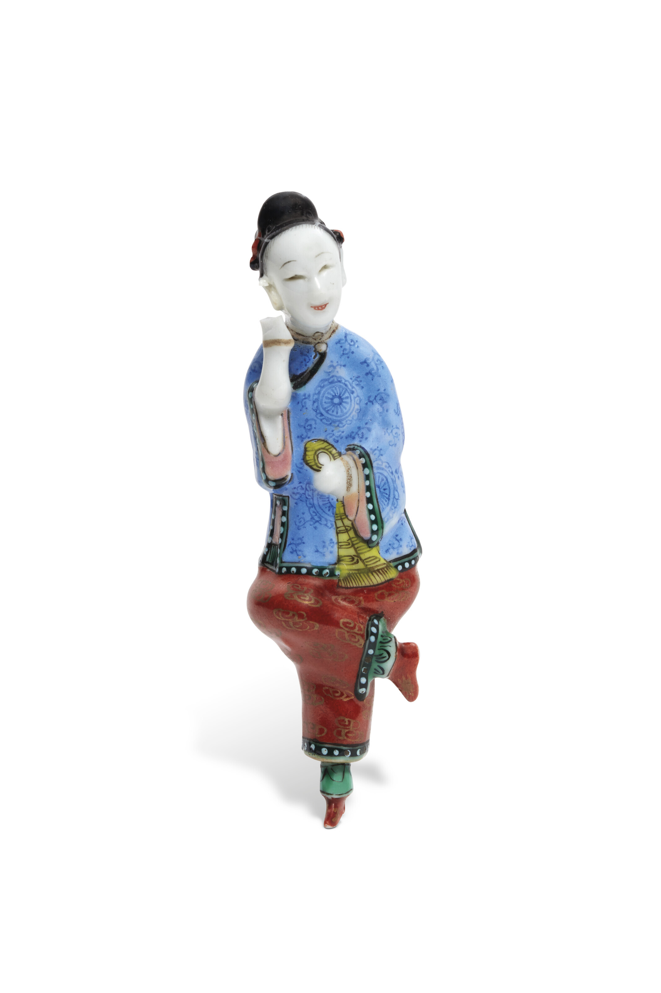 清十八/十九世纪粉彩人物鼻烟壶一组两件, CHINA, QING DYNASTY, 18TH
