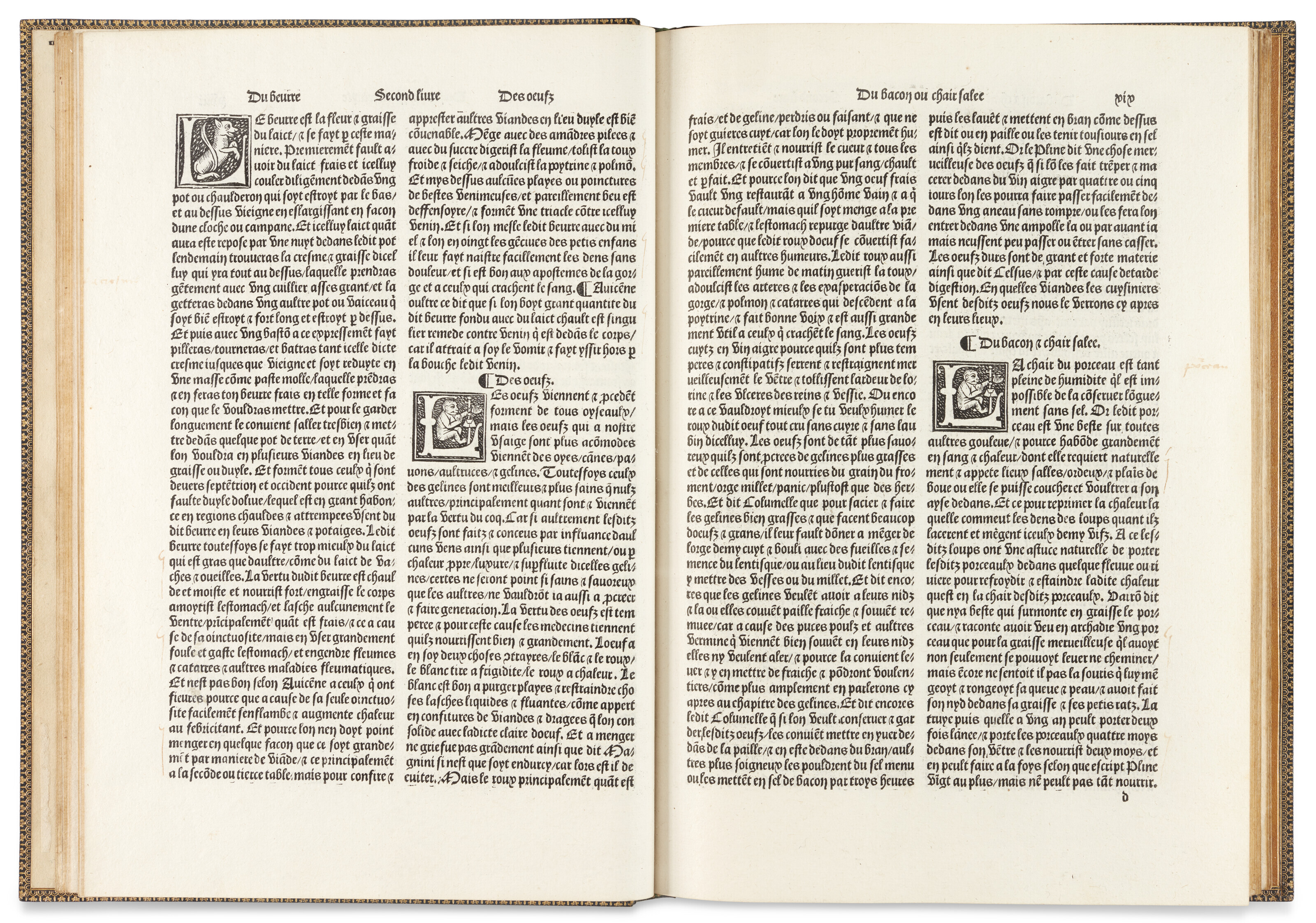Bartolomeo Sacchi, known as Platina (1421-1481), Le Platine en fran&ccedil;ois, 1505. Offered in Le Festin de Pierre - Biblioth&egrave;que du baron Pierre de Crombrugghe on 23 March 2023 at Christie&rsquo;s in Paris